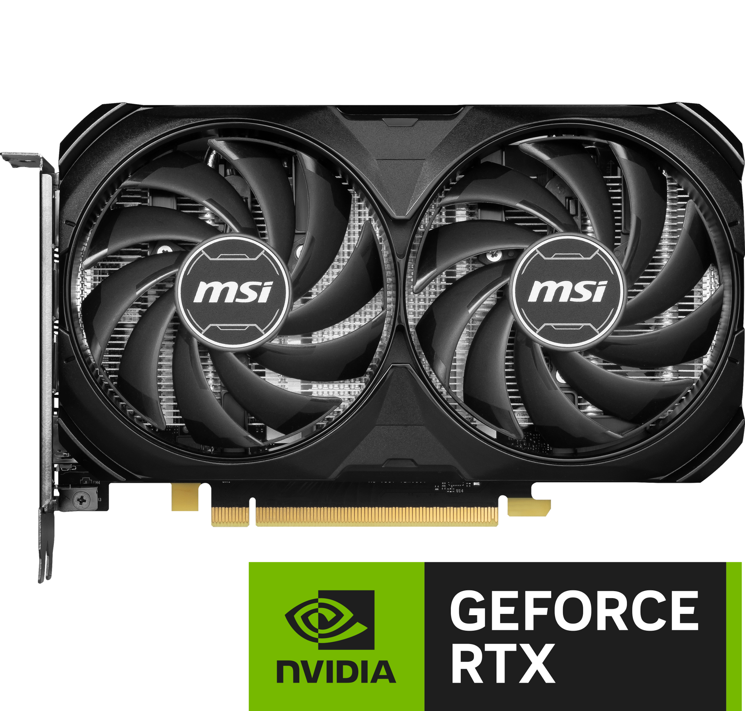 MSI Grafikkarte »RTX 4060 Ti VENTUS 2X BLACK 16G OC«, 16 GB, GDDR6