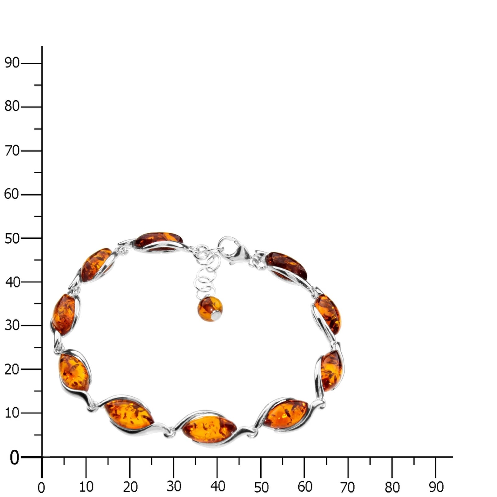 OSTSEE-SCHMUCK Armband »- Patricia - Silber 925/000 - Bernstein«