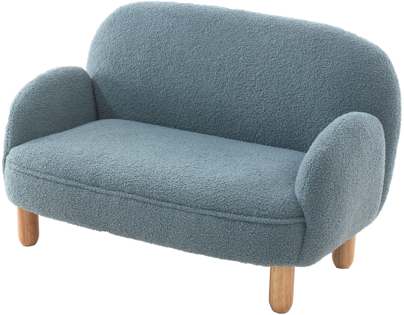 Vipack 1,5-Sitzer »für Kinder in verspielter Optik, ein Highlight für das Kinderzimmer« Bezug flauschiger Bouclé Stoff, zwei Farben zur Wahl