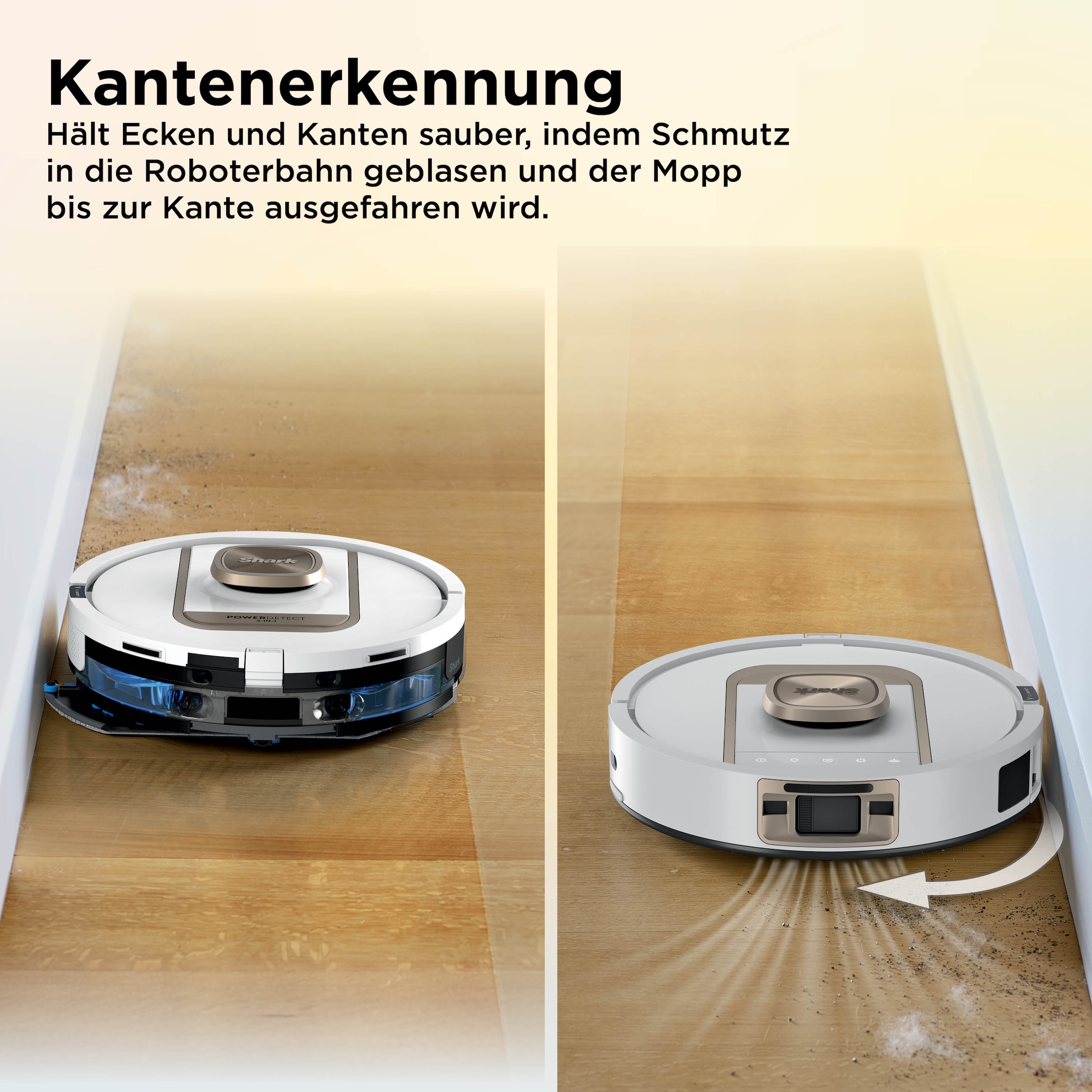Shark Saugroboter »Shark ThermaCharged PowerDetect Saugroboter RV2900XEEUWH« beheizte Basisstation verwendet 85°C heißes Wasser und 80°C warme Luft
