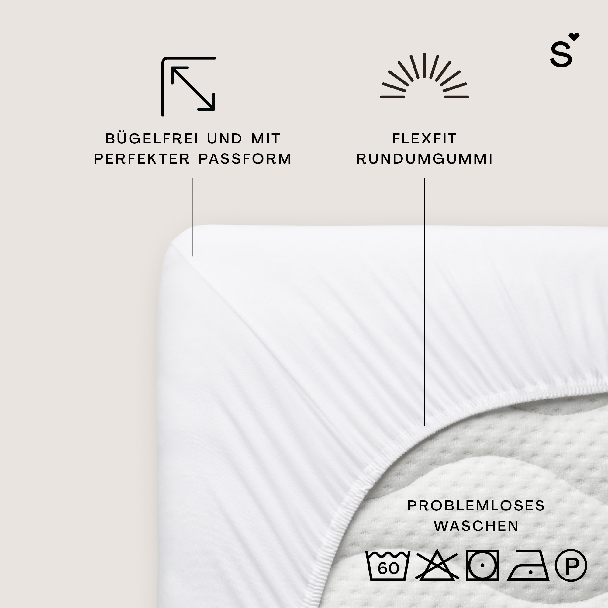 Schlafgut Spannbettlaken »Basic Cotton Spannbettlaken« Preiseinstiegsmodell