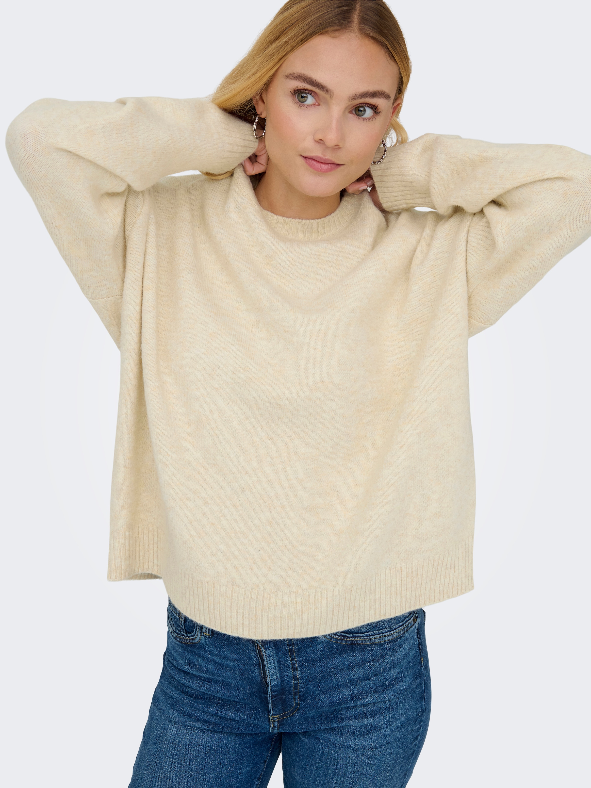 ONLY Strickpullover »ONLRENE LIFE LS O-NECK CC KNT«