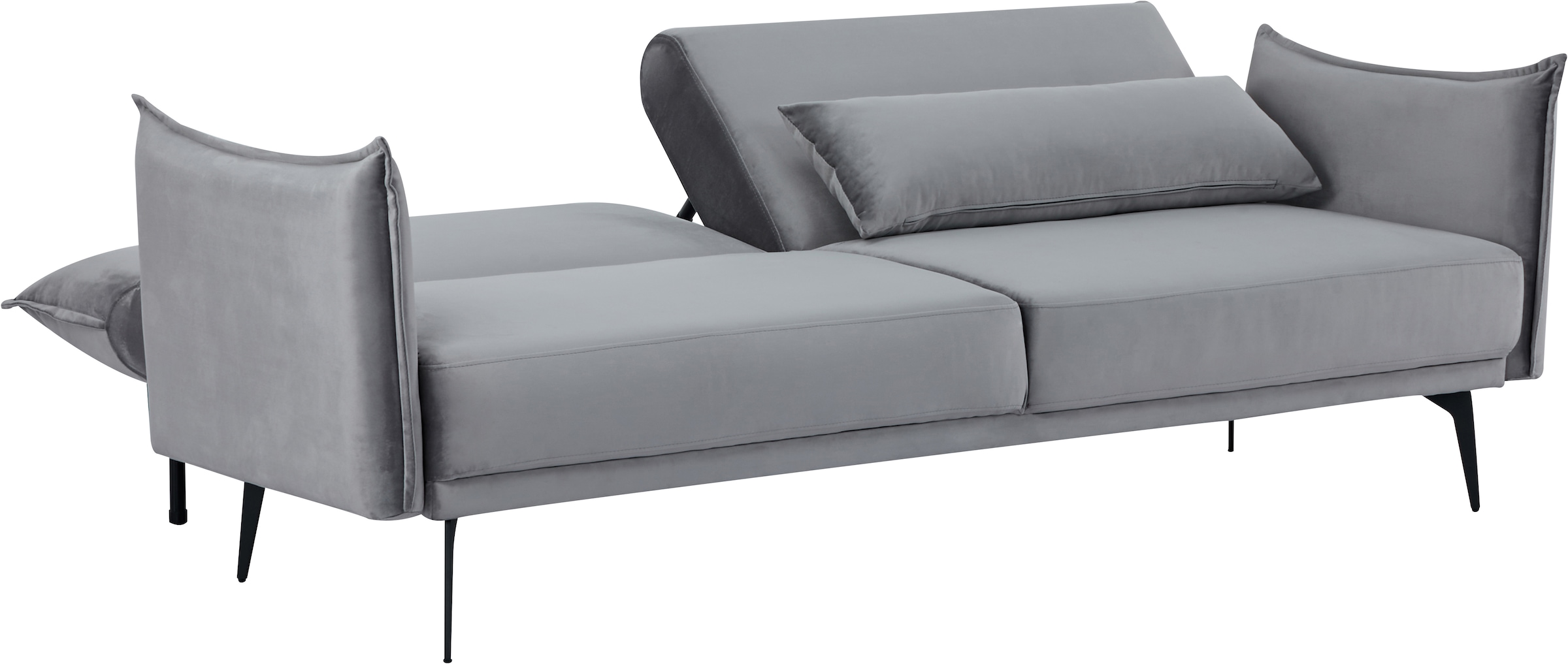 INOSIGN Schlafsofa »TULARE, 204 cm, klappbarer 3-Sitzer mit verstellbarer Rückenlehne,«, Schlaffunktion