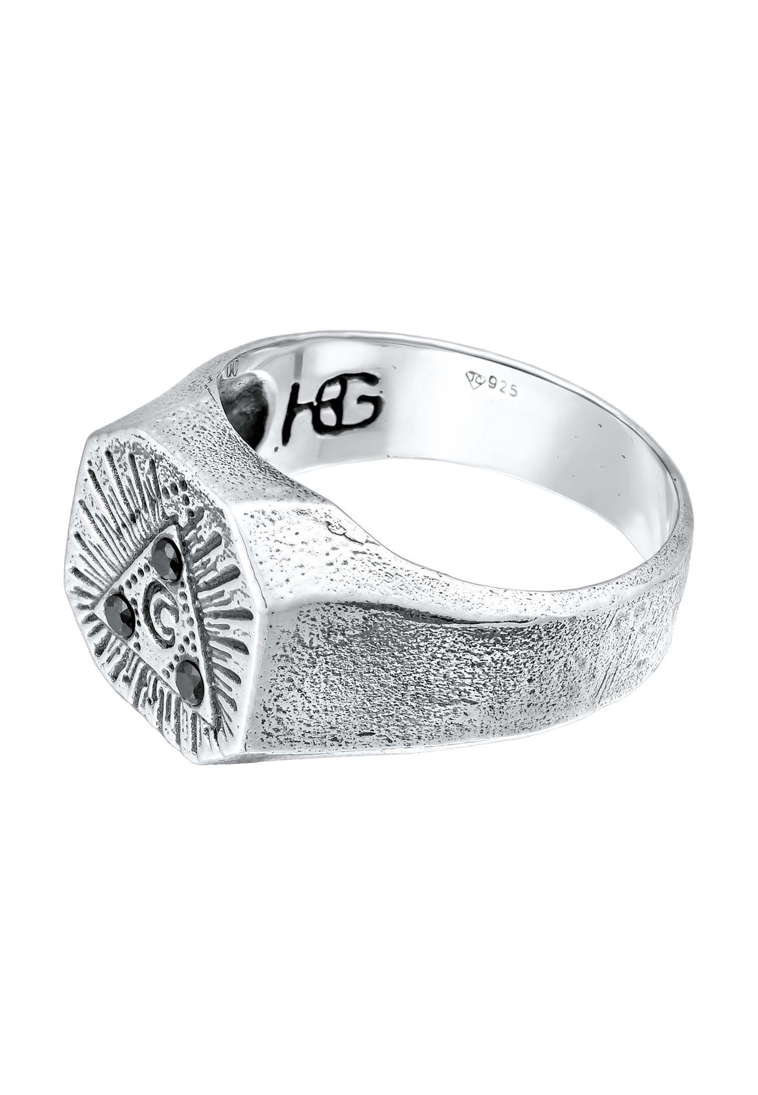 HAZE & GLORY Siegelring »Ring Siegelring - Pyramid 925 Silber«