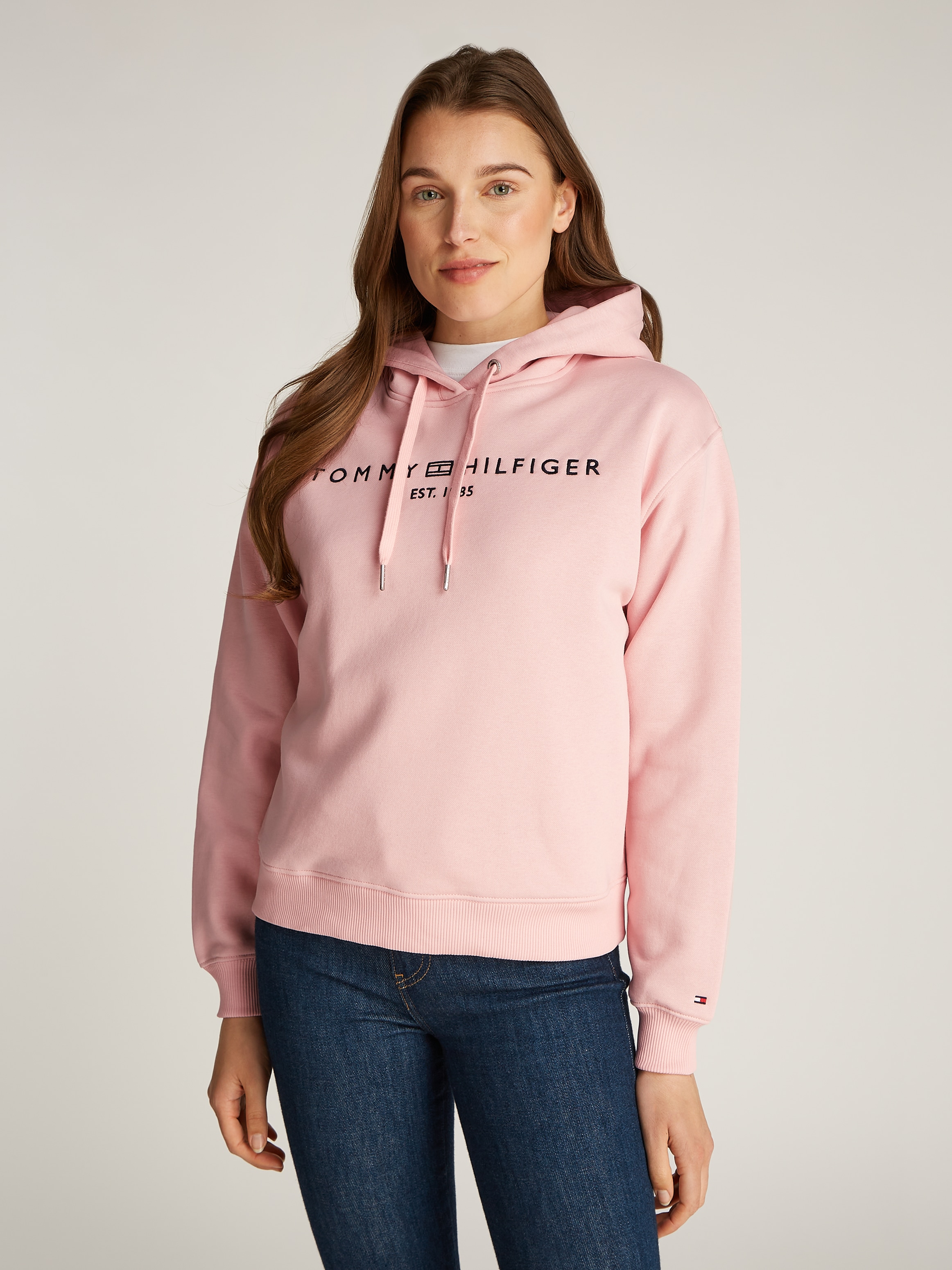 Tommy Hilfiger Kapuzensweatshirt »MDRN REG CORP LOGO HOODIE«, mit gesticktem Logo-Schriftzug