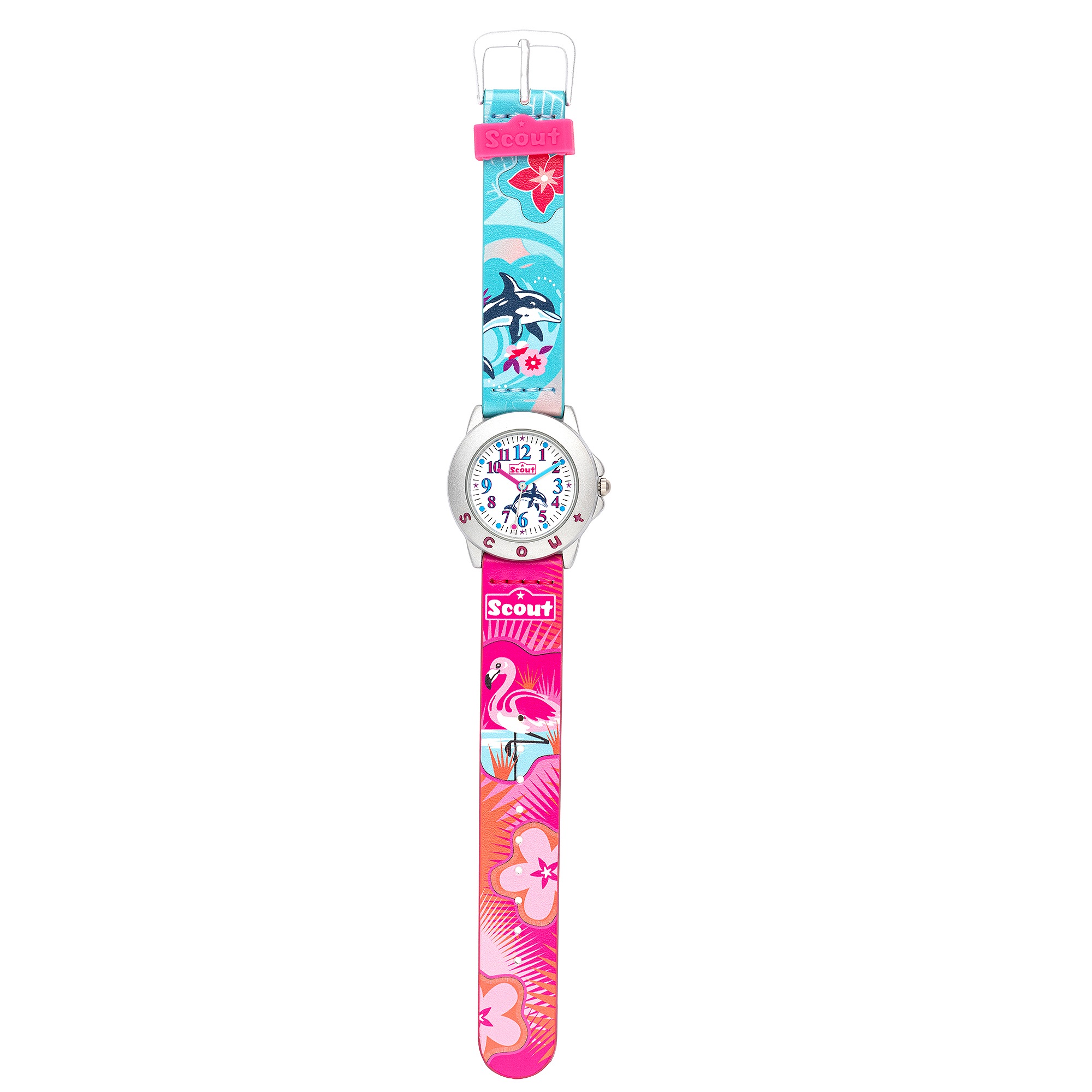 Scout Quarzuhr »Flamingo« Armbanduhr, Kinderuhr, Mädchen, analog