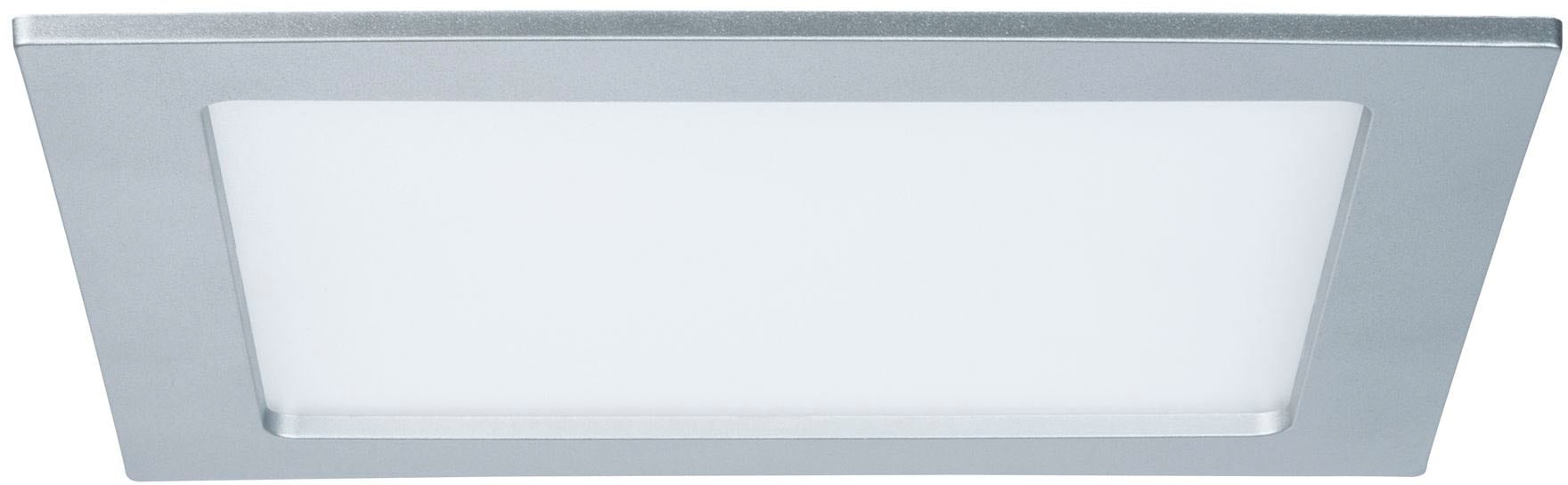 Paulmann LED Panel »LED Einbaupanel eckig 220x220mm 16,5W 4.000K Chrom matt«, 1 flammig, LED Einbaupanel eckig 220x220mm 16,5W 4.000K Chrom matt