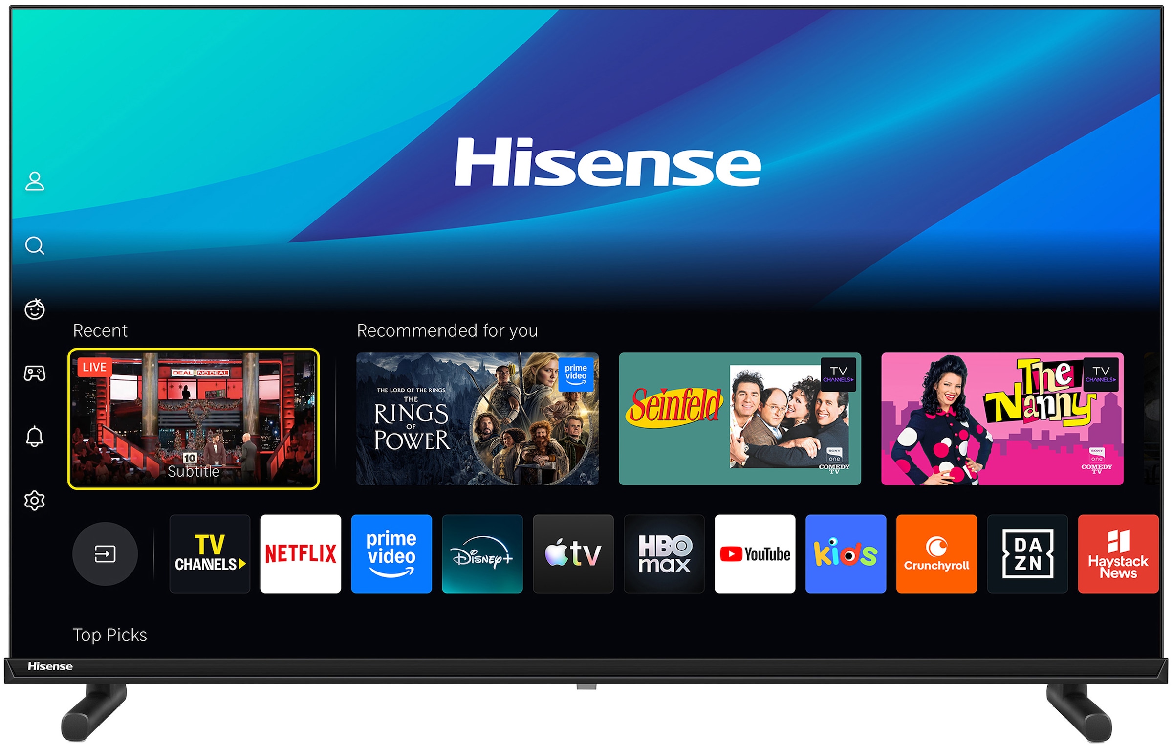 Hisense QLED-Fernseher »40A5DS« 100 cm/40 ″ Full HD Smart-TV