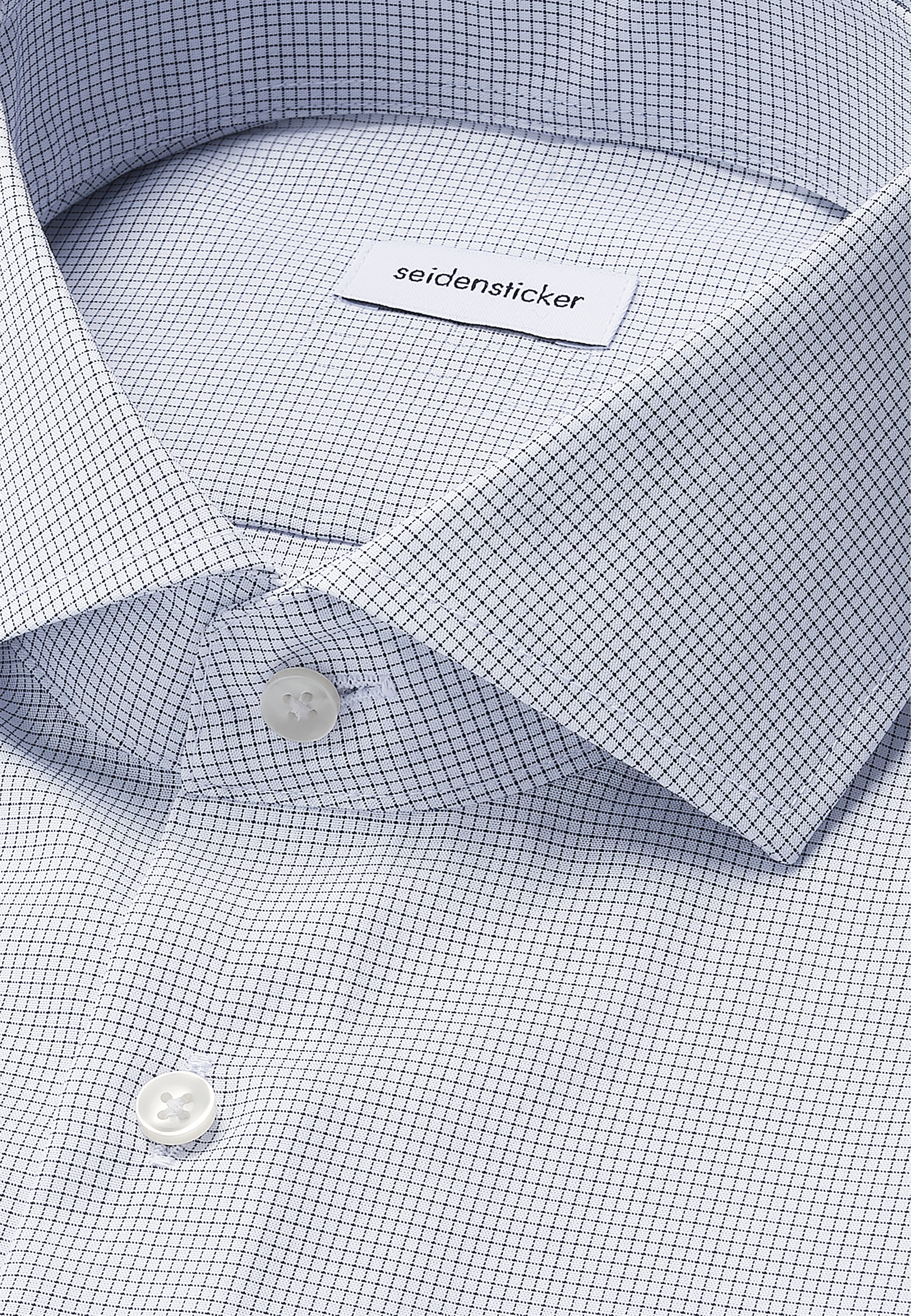 seidensticker Businesshemd »Schwarze Rose« X-Slim 1/1 Kentkragen Karo