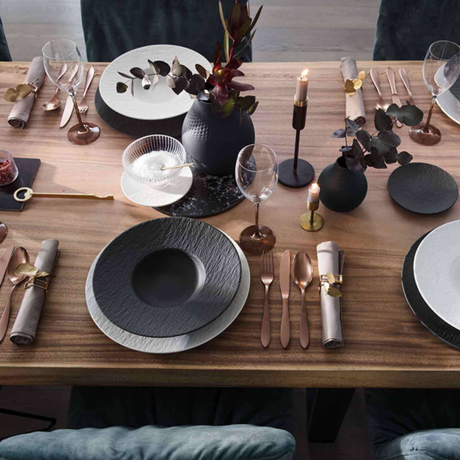 Villeroy & Boch Brotteller »Brotteller Manufacture Rock ø 15.3 cm 6er Set schwarz«