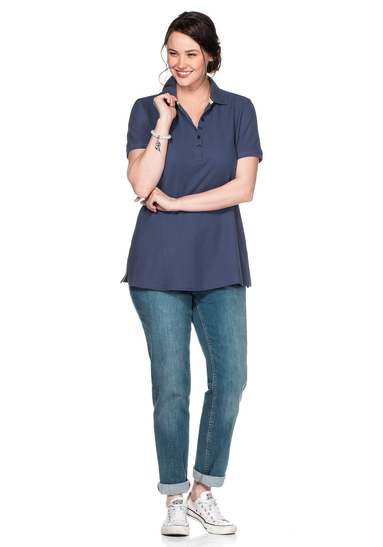 Sheego T-Shirt »Poloshirt«