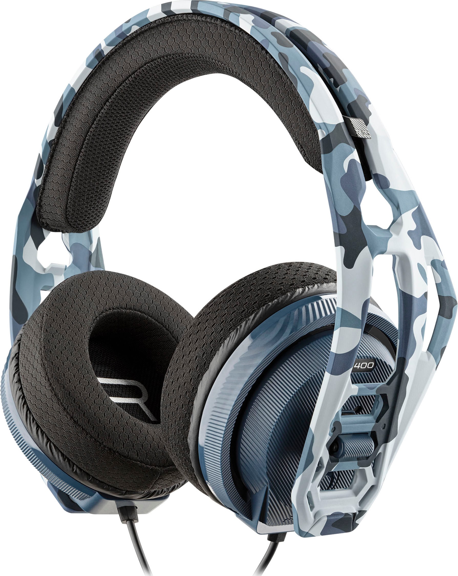 Gaming-Headset kabelgebunden«, Klinke, ➥ Ear, Jahre PS4 3 Stereo-Gaming-Headset, XXL abnehmbar, UNIVERSAL 400HS 3,5mm | PC, /5 Mikrofon Over nacon »RIG Garantie blau,
