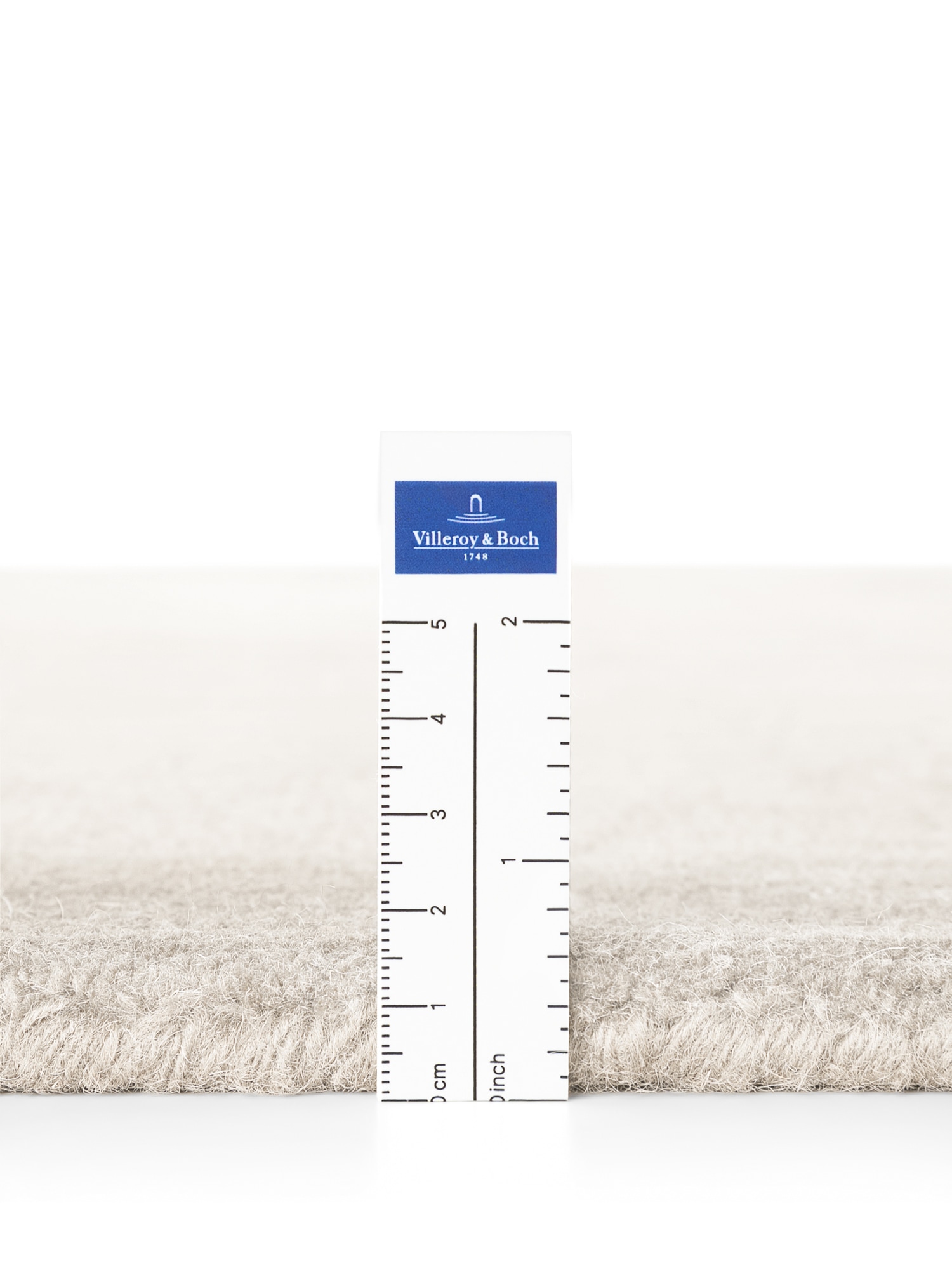 Villeroy & Boch Teppich »Wollteppich Kivi« rund 17 mm Höhe Handgewebt, Wolle, Bordüre, Einfarbig, Läufer, Wohnzimmer, Organisch