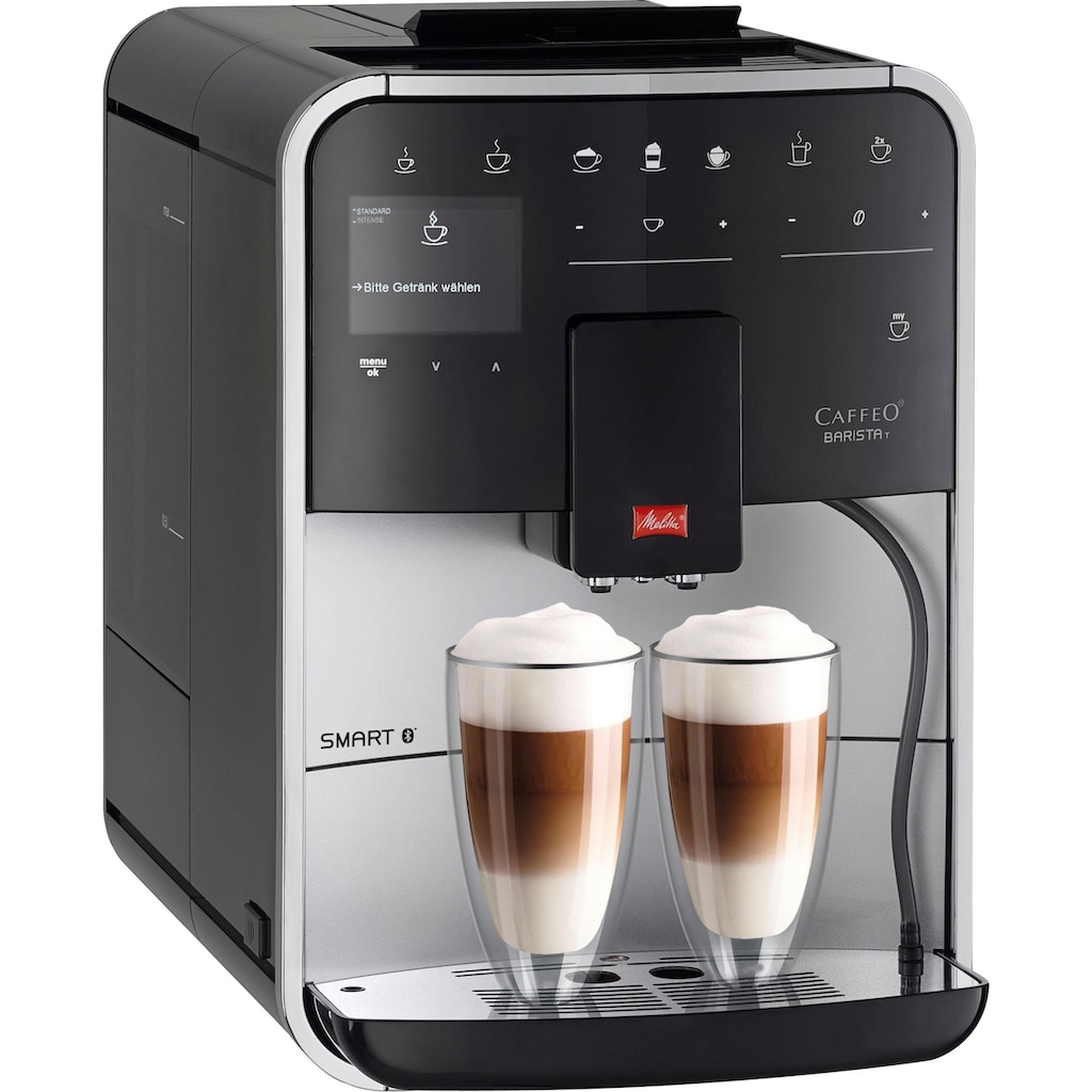 Melitta Kaffeevollautomat »Barista T Smart® F831-101«, 4 Benutzerprofile&18 Kaffeerezepte, nach italienischem Originalrezept