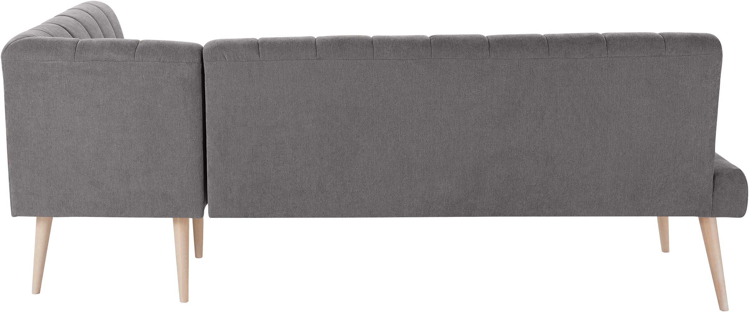 exxpo - sofa fashion Eckbank »Costa, moderne Rückensteppung, bequem und elegant, hoher Holzfuß«, hochwertig verarbeitet, Frei im Raum stellbar
