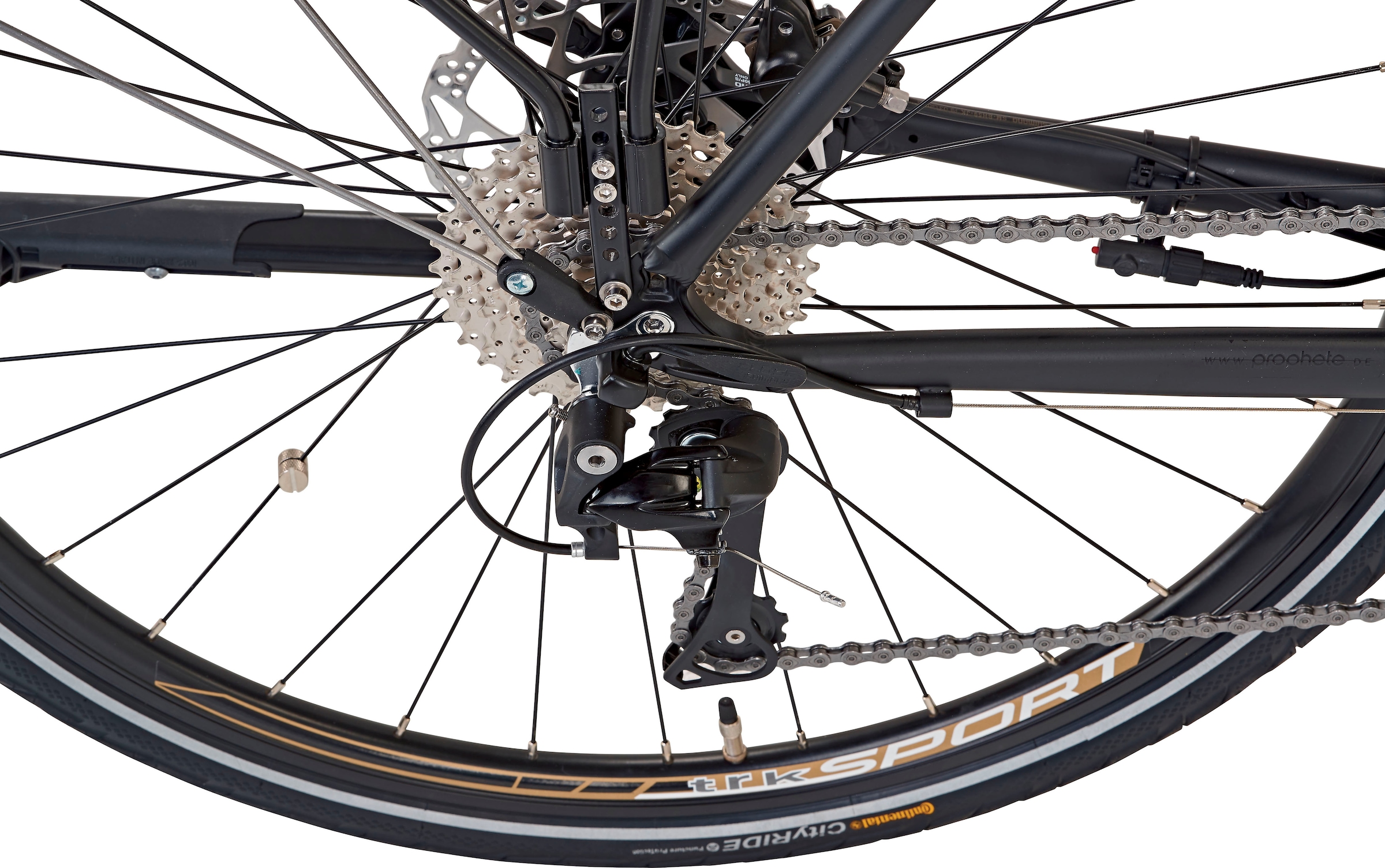 Prophete E-Bike »Entdecker eSport«, 10 Gang, Shimano, Mittelmotor 250 W, Pedelec, Elektrofahrrad für Damen