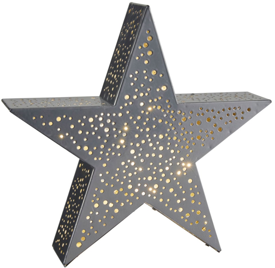 Schneider LED Stern »Silver Star«, Höhe ca. 30 cm, mit 20 warmweißen LEDs,  Batteriebetrieb online kaufen | mit 3 Jahren XXL Garantie | Leuchtfiguren