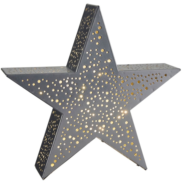 Schneider LED Stern »Silver Star«, Höhe ca. 30 cm, mit 20 warmweißen LEDs,  Batteriebetrieb online kaufen | mit 3 Jahren XXL Garantie