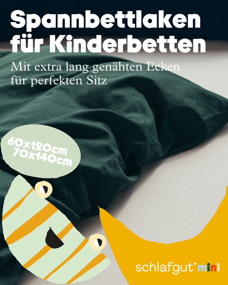 Schlafgut Spannbettlaken »Casual Mini Spannbettlaken«, für Kinder, MADE IN GREEN by OEKO-TEX®