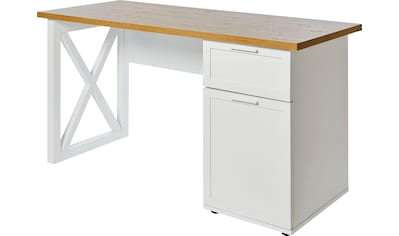 Jahnke Schreibtisch »Chalet«, Schreibtisch im Landhausstil, Breite 140 cm kaufen