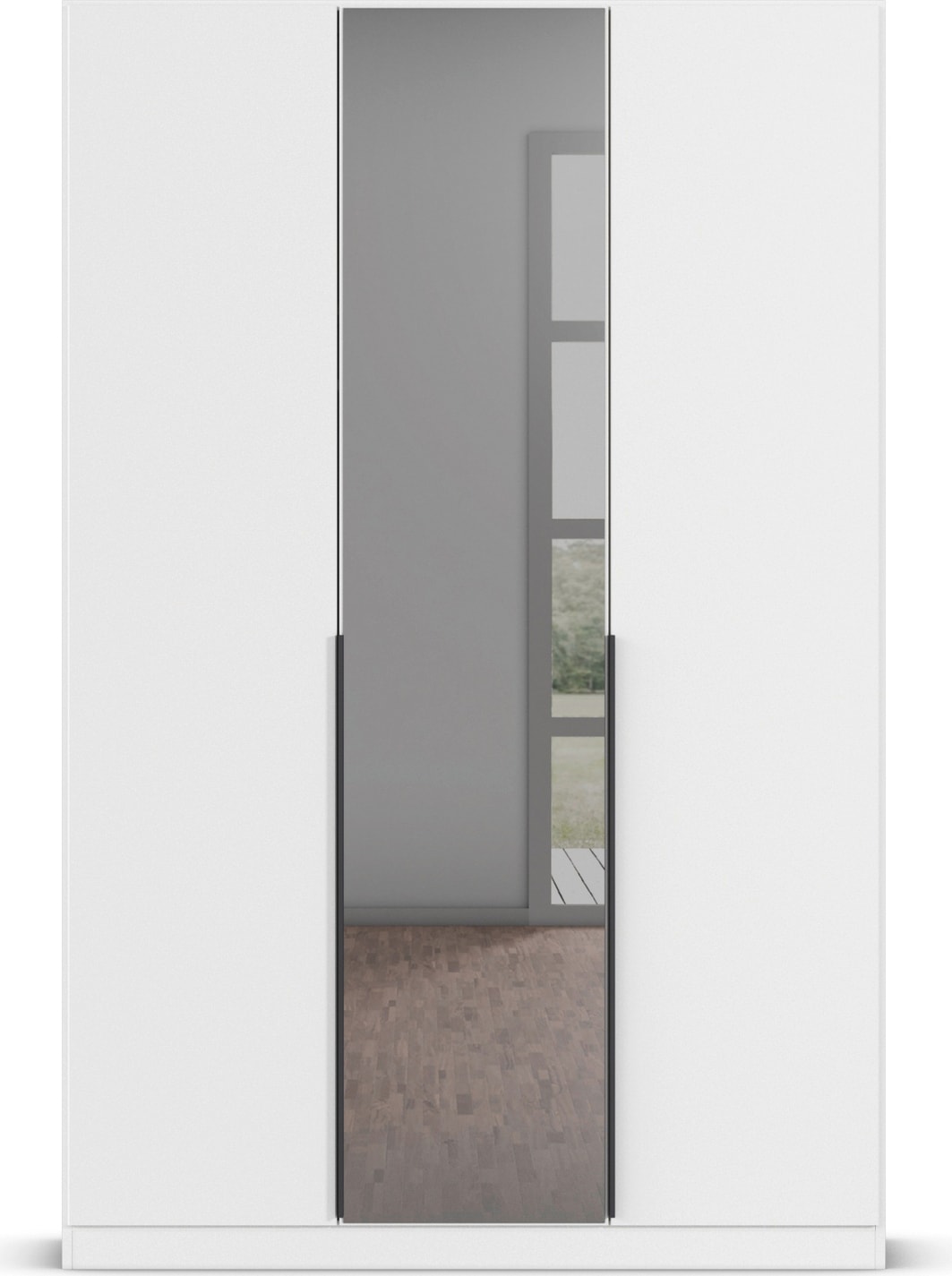 INOSIGN BY RAUCH Drehtürenschrank »Schlafzimmerschrank BESTSELLER Kleiderschrank Schrank Garderobe FERRIS« In 3 Ausführungen BASIC/CLASSIC/PREMIUM, in Breiten 136/181/226/271 cm,  Mitteltüren mit hochwertigem Grauspiegel MADE IN GERMANY