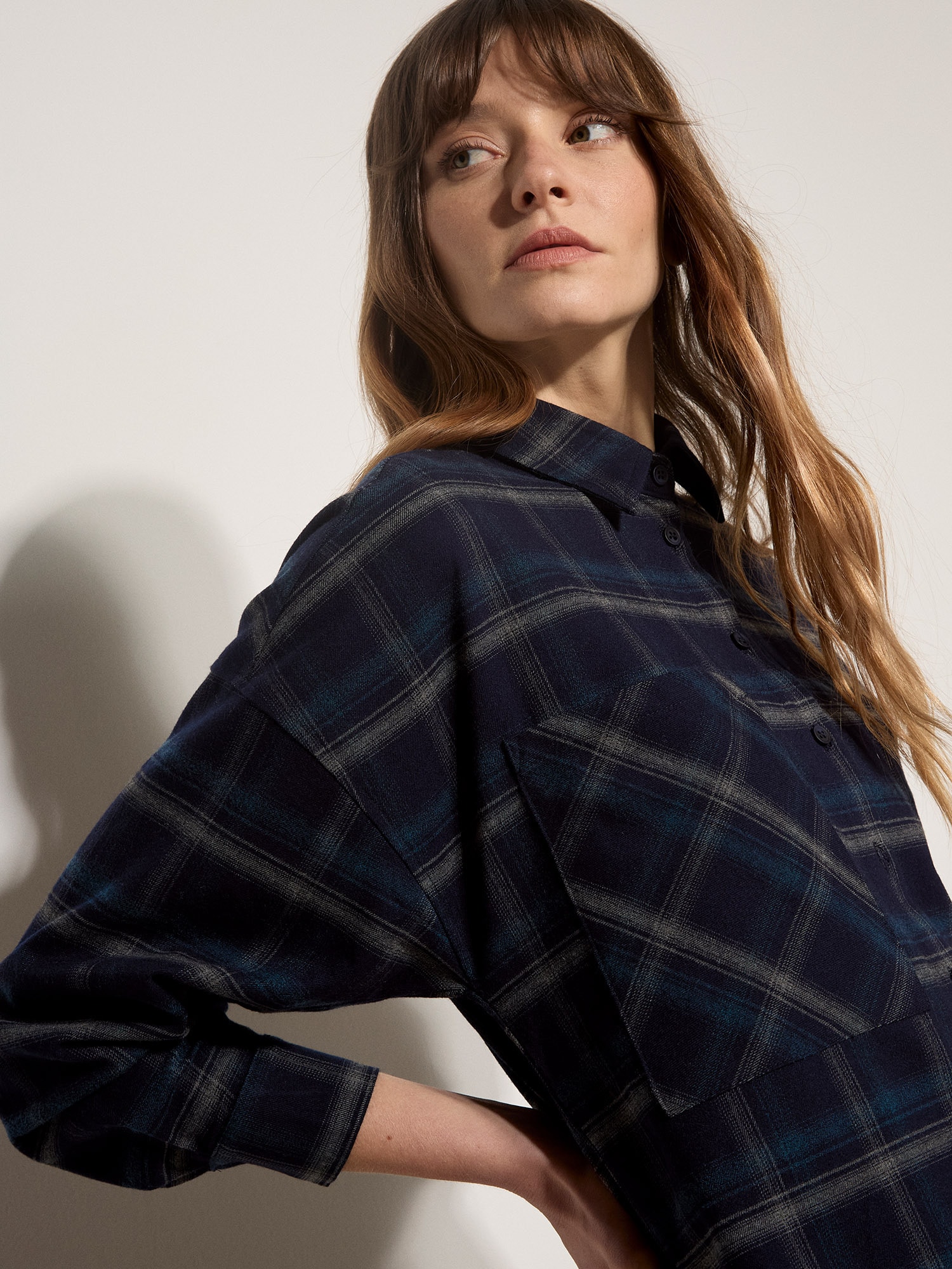 Apricot Hemdbluse »Oversized-Hemd« mit Karomuster