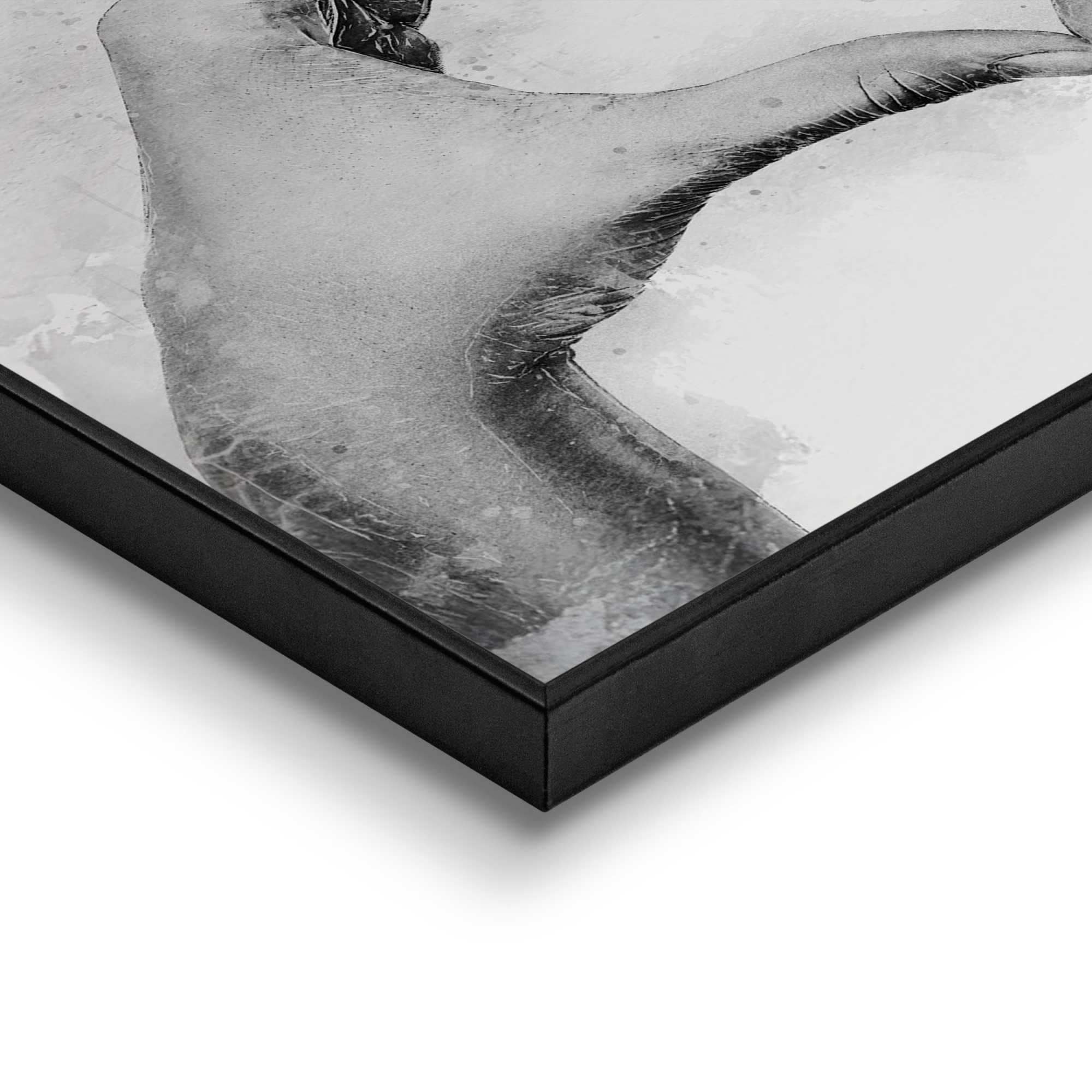 Reinders! Poster »Hands Love« Schlafzimmer - Herz - Hände - Schwarz-Weiß - MDF - Figuren und Formen