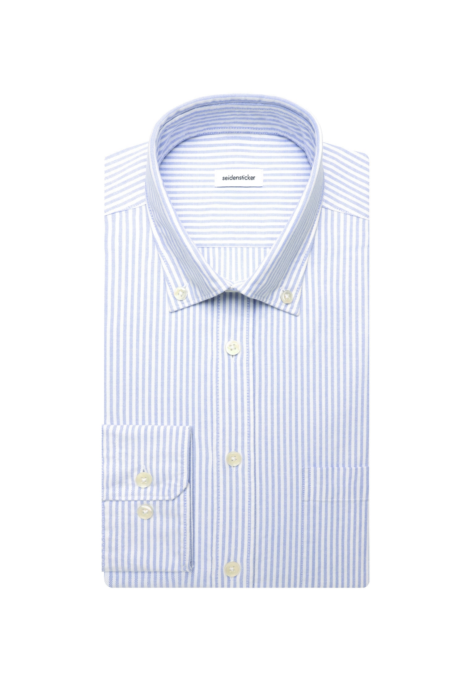seidensticker Businesshemd Regular 1/1 Button-Down-Kragen Gestreift