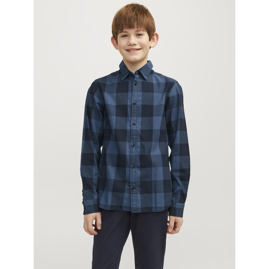 Jack & Jones Junior Karohemd »JJEGINGHAM TWILL SHIRT L/S NOOS JNR«