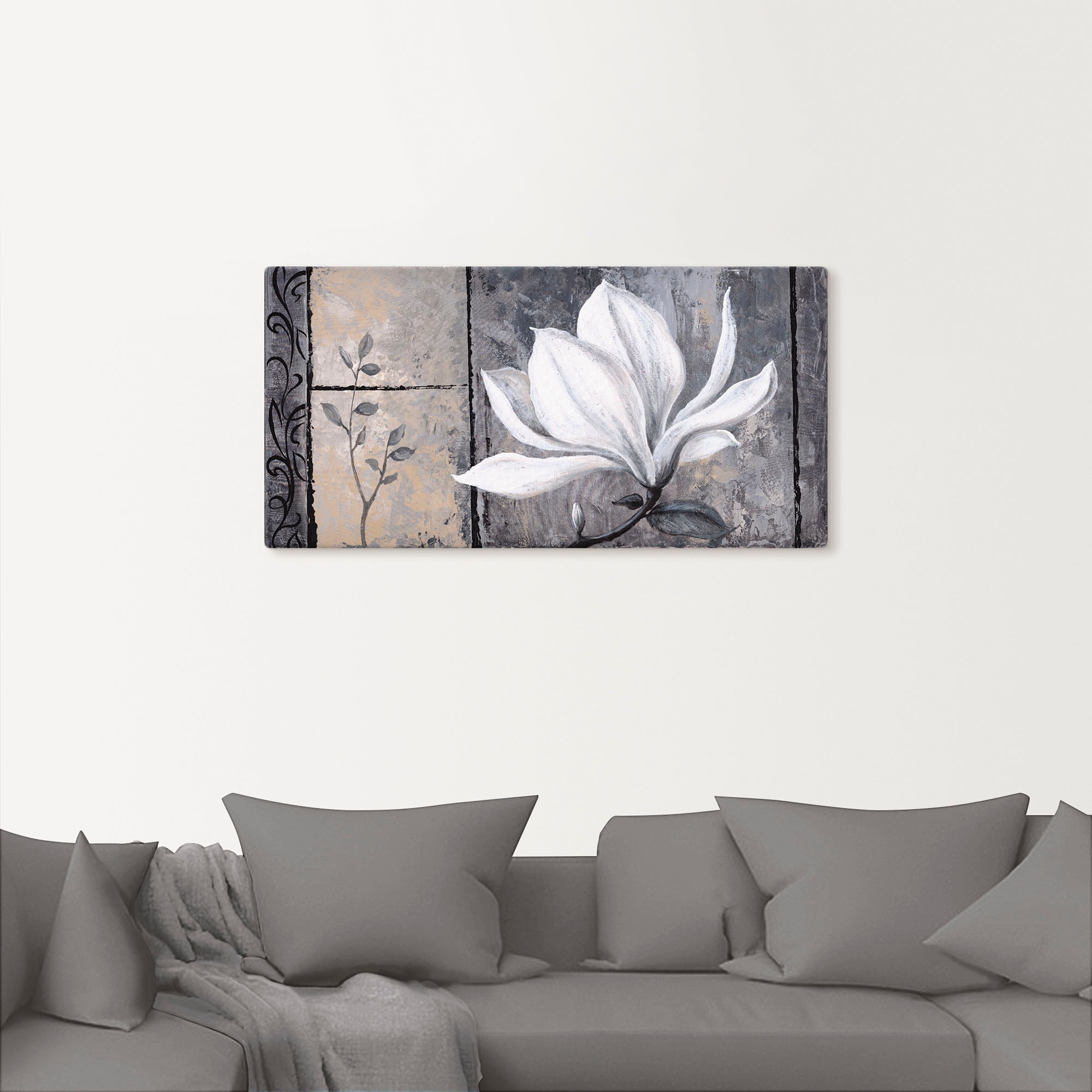 Artland Leinwandbild »Klassische Magnolie« Blumen 1 Stk. tlg. als Alubild, Outdoorbild, Leinwandbild, Poster, Wandaufkleber