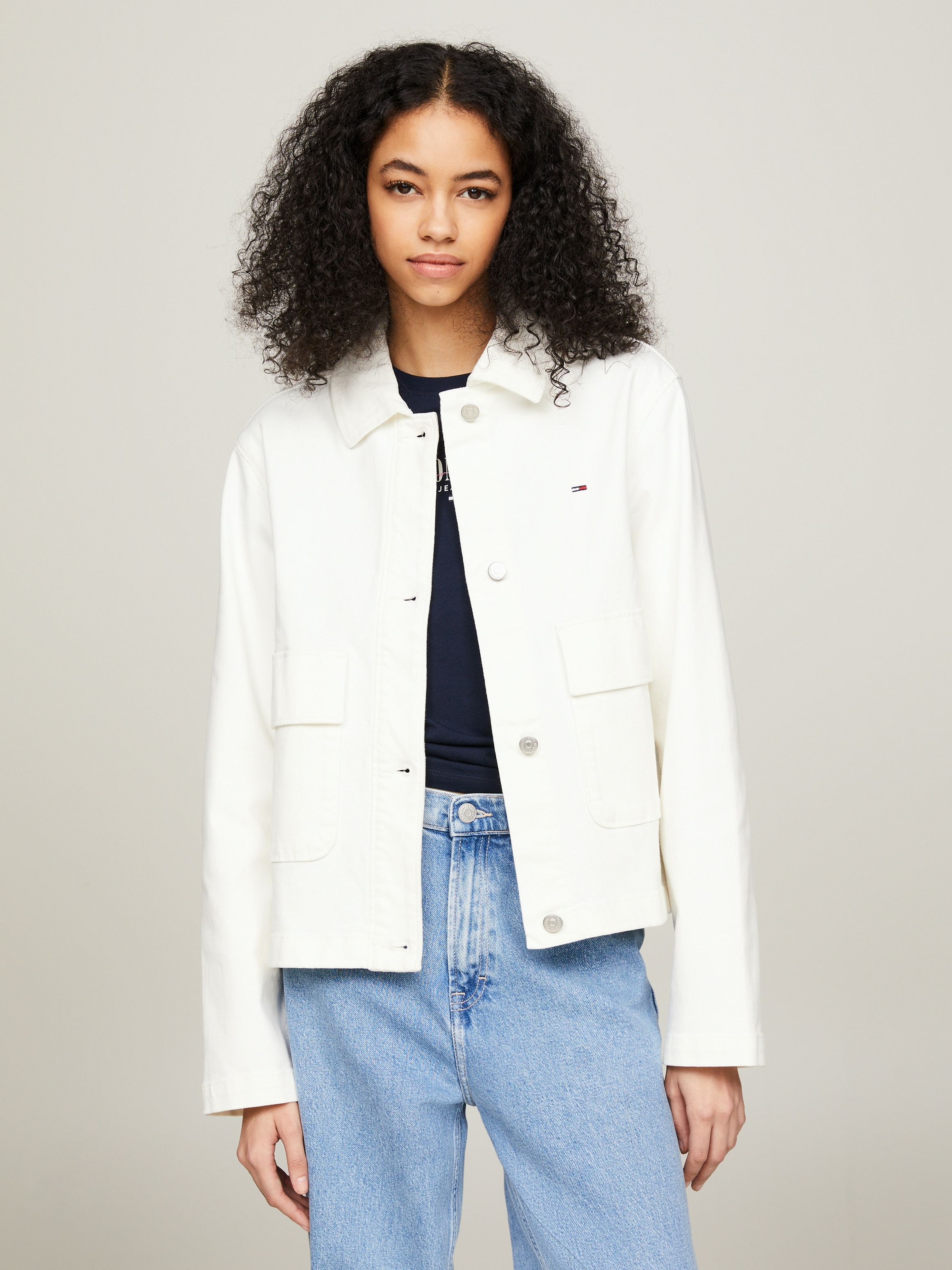 Outdoorjacke »TJW GMD COTTON JACKET«, mit Tommy Jeans Markenlabel