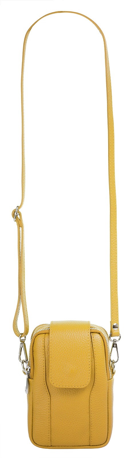 Samantha Look Umhängetasche echt Leder, Made in Italy