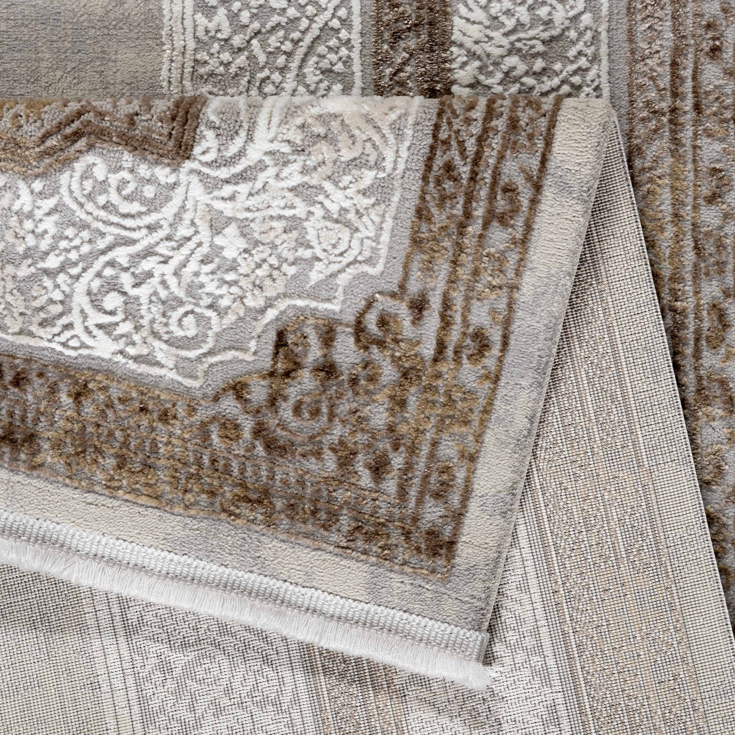 Sehrazat Teppich »Glory 270«, rechteckig, 10 mm Höhe, Hoch-Tief-Struktur, Kurzflorteppich, Wohnzimmer
