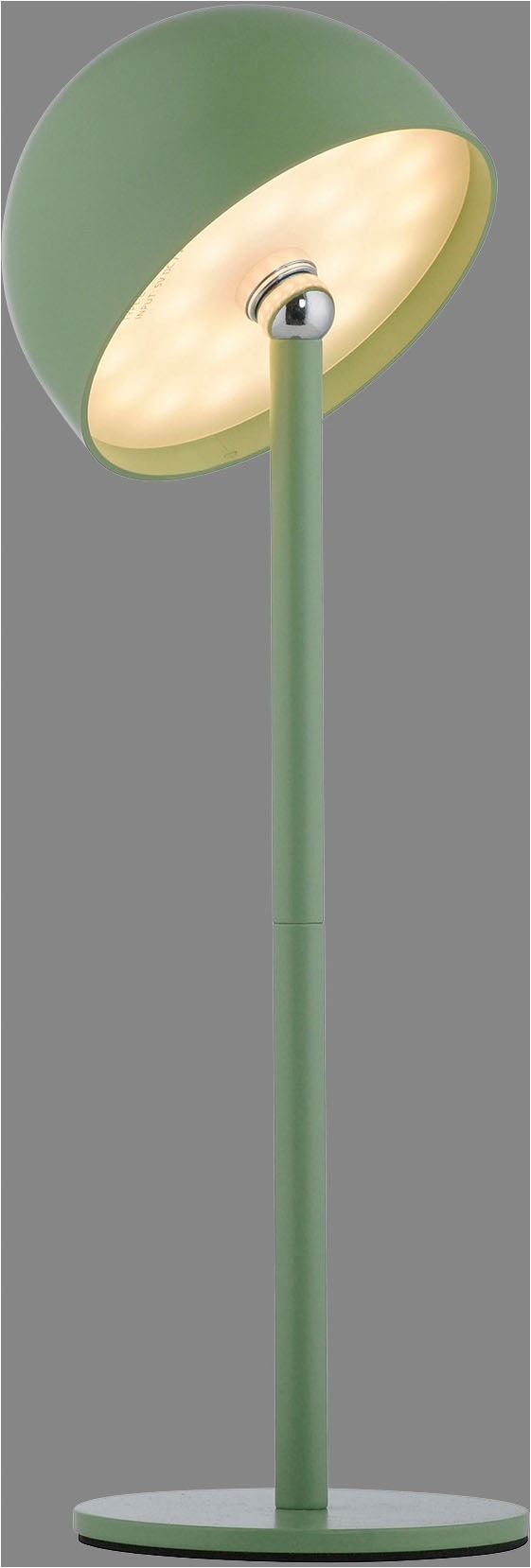 OTTO home Tischleuchte »Akku Tischlampe Gerrin Indoor Outdoor, magnetischer Flaschenaufsatz« LED-Board Warmweiß Pilzlampe Flaschenaufsatz, Regulierung der Lichtstärke, Pilz, Lampe