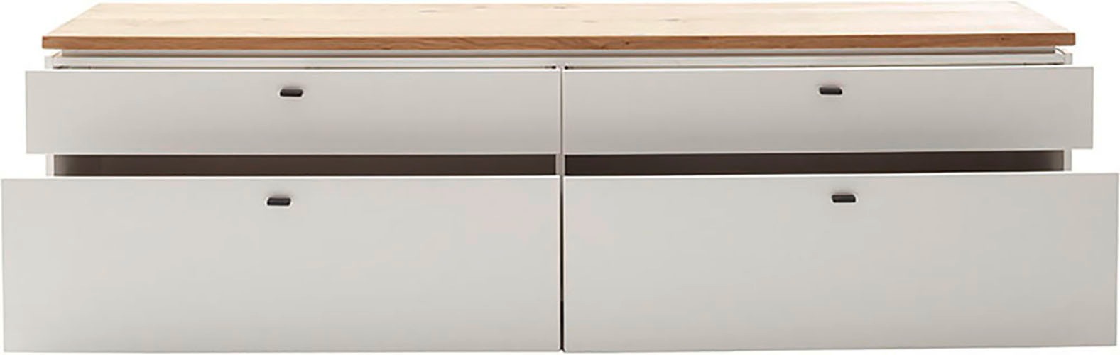 MCA furniture Lowboard »Matadi Lowboard«, (1 St.), Lowboard,TV-Schrank,Weiß,Holzabsetzung,Schubkästen,B: 210cm