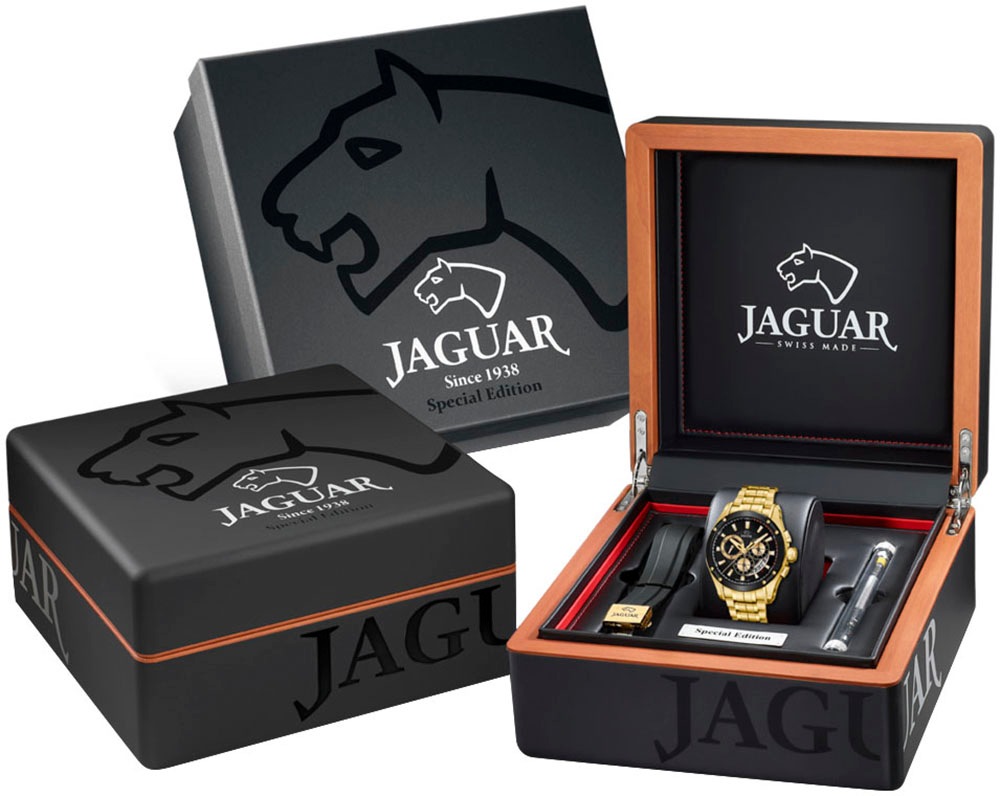 Jaguar Chronograph »Special Edition« Quarz,Armbanduhr,Herrenuhr,Swiss Made,Edelstahlarmband,Stoppfunktion