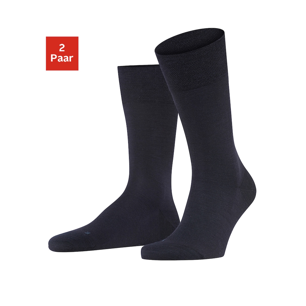 FALKE Socken »Sensitive Berlin«, (Packung, 2 Paar)