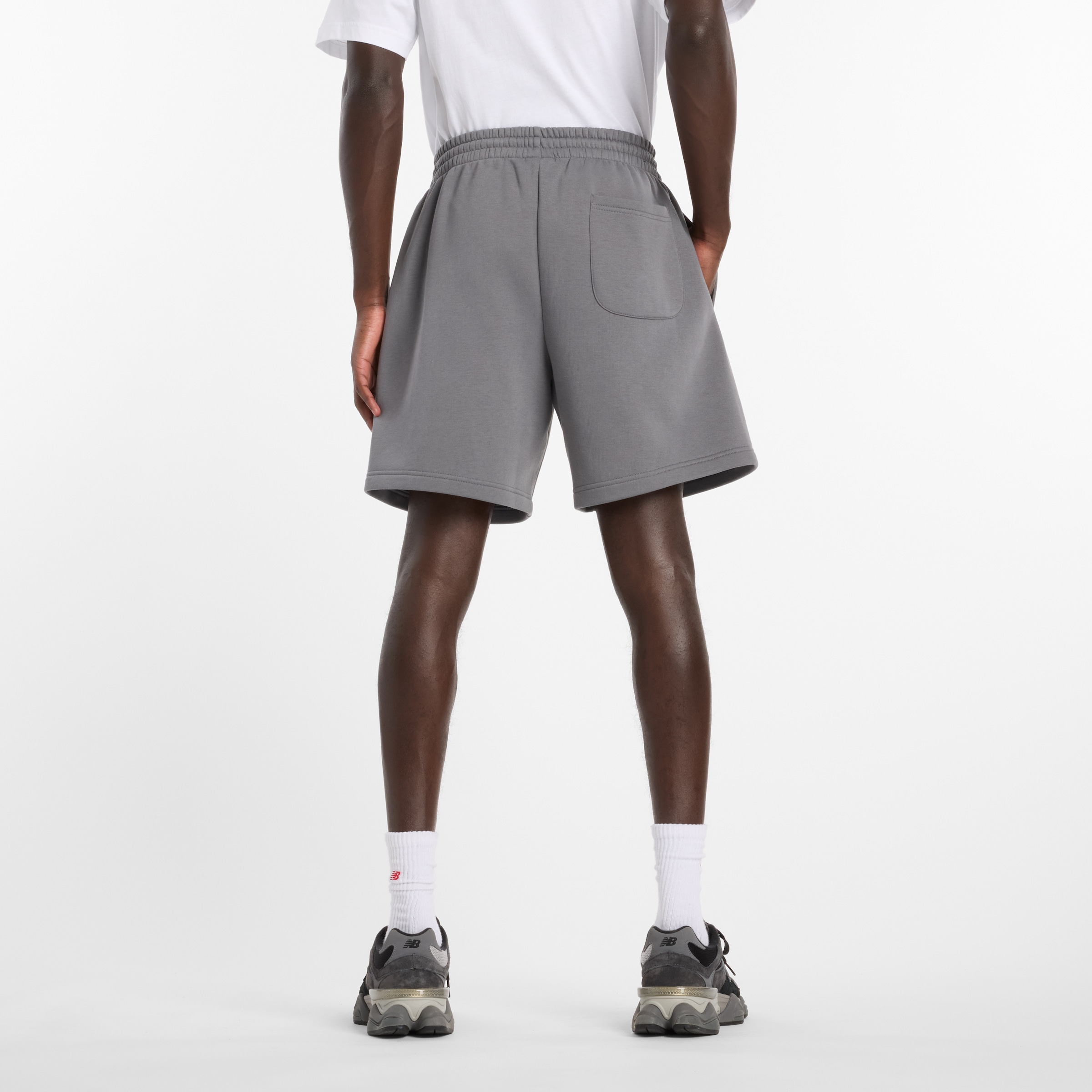 New Balance Sweatshorts  mit Kordelverschluss, aus Baumwolle und Polyester, in Fleece-Qualität