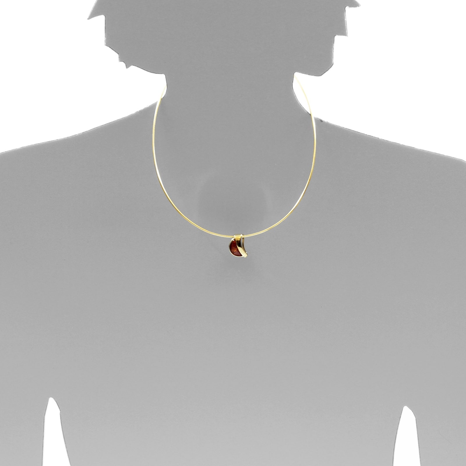 OSTSEE-SCHMUCK Kettenanhänger »- Gleiter-Lale - Silber 925/000, vergoldet - Bernstein« ()