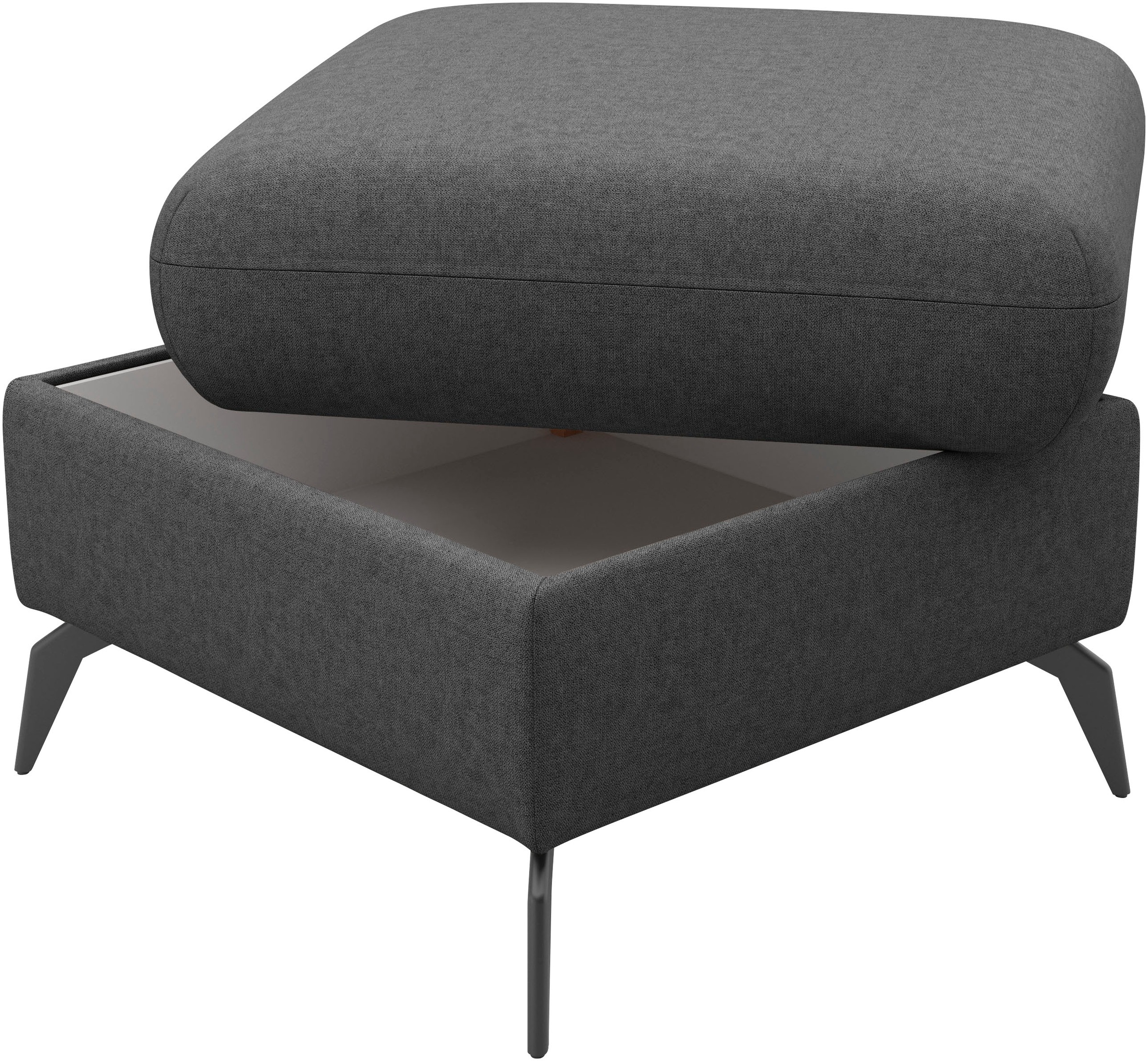 Home affaire Polsterhocker »Rochelle«, (1 St.), moderne 15 cm Metallfüße