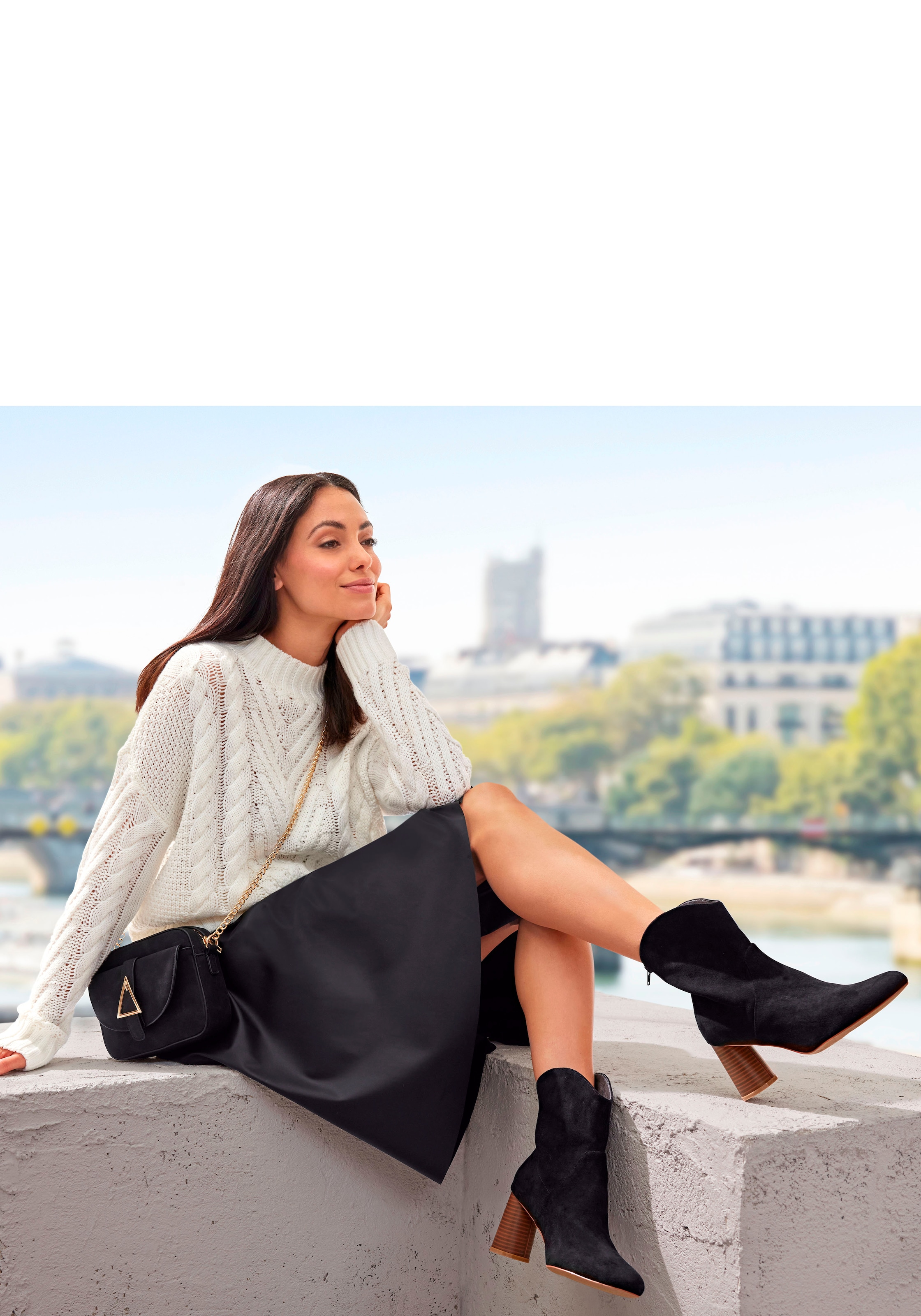 Vivance Umhängetasche »Minibag«, Henkeltasche, Handtasche mit Kettenhenkel, Crossbody Bag VEGAN