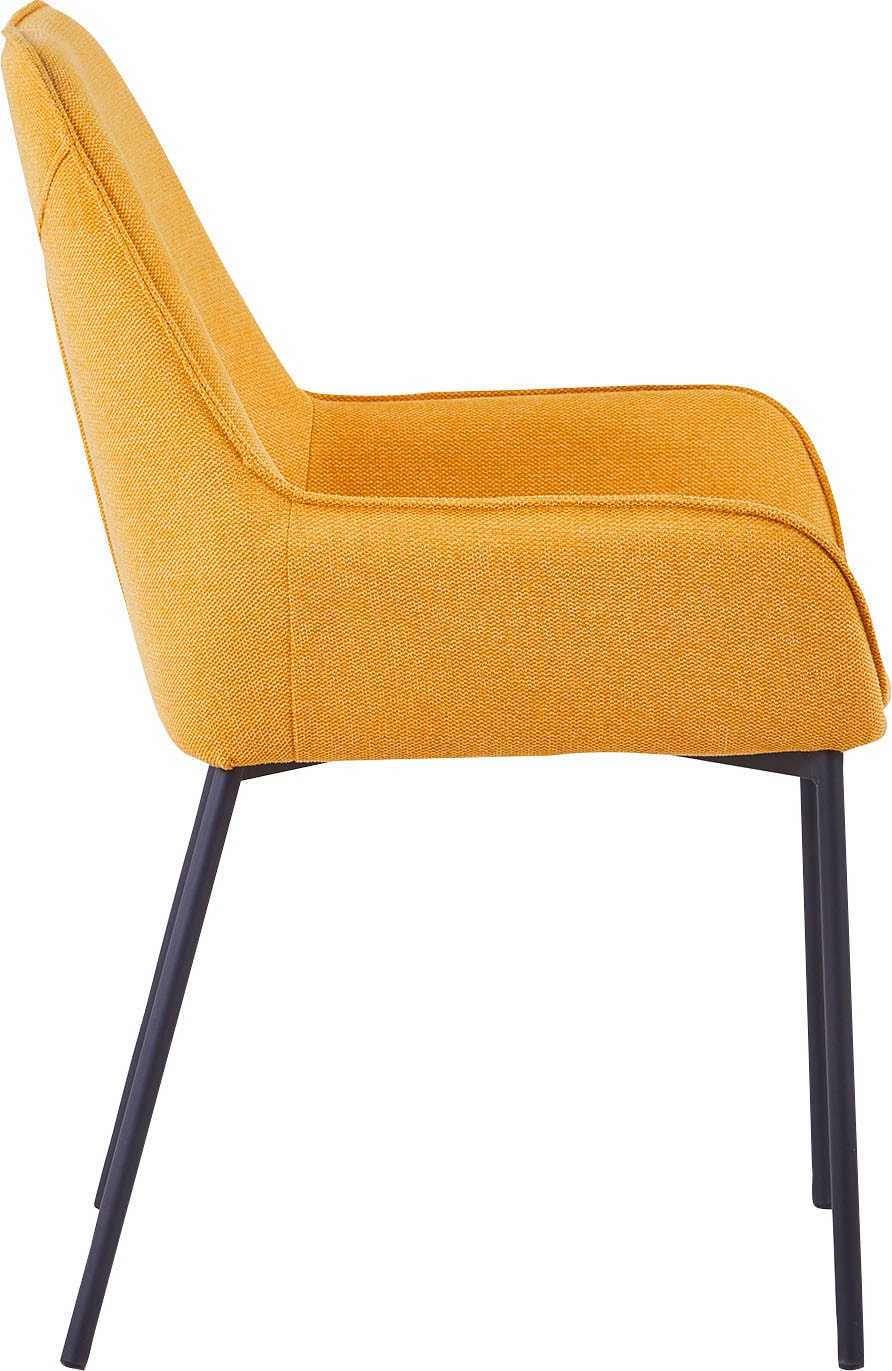 SalesFever Esszimmerstuhl, (Set), 2 St., Struktur (100% Polyester), Bezug aus Strukturstoff