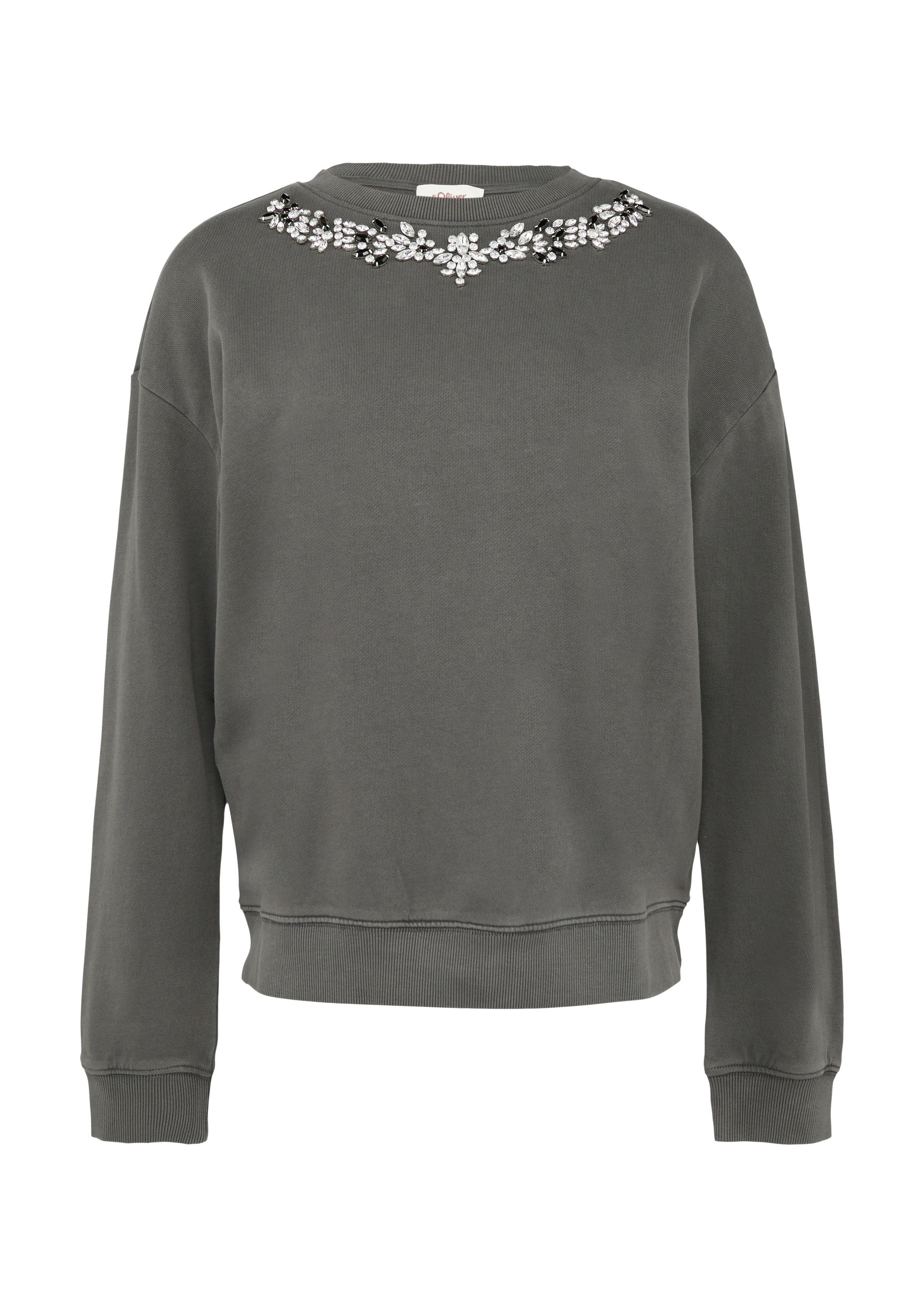 s.Oliver Sweatshirt , mit dekorativen Steinen

