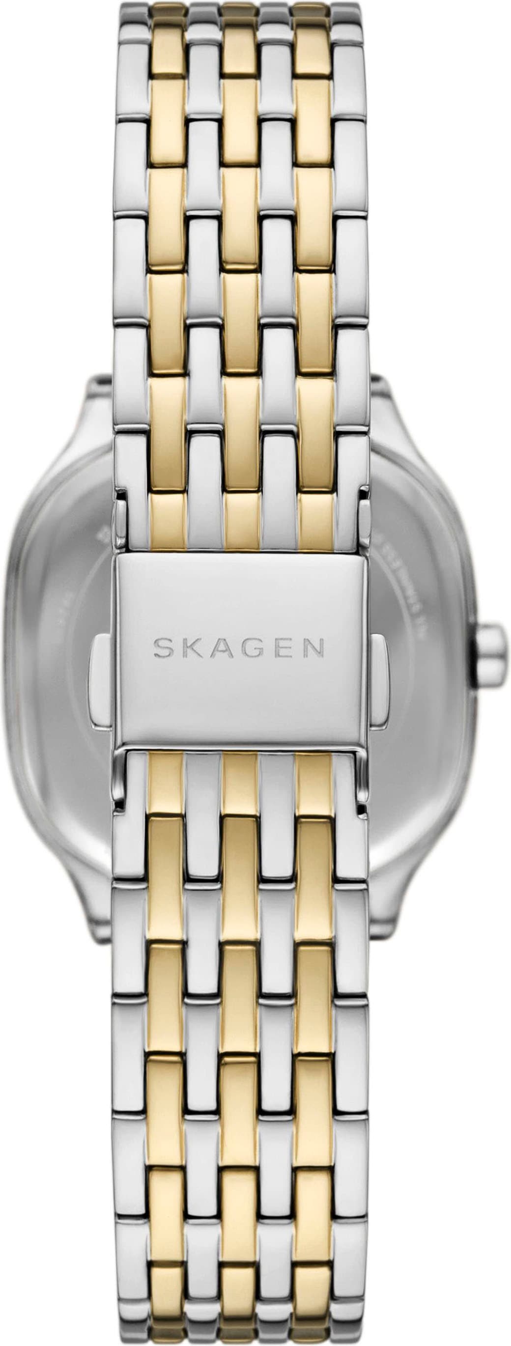 Skagen Quarzuhr »MELLEM LILLE«, Armbanduhr, Damenuhr, Edelstahlarmband, analog