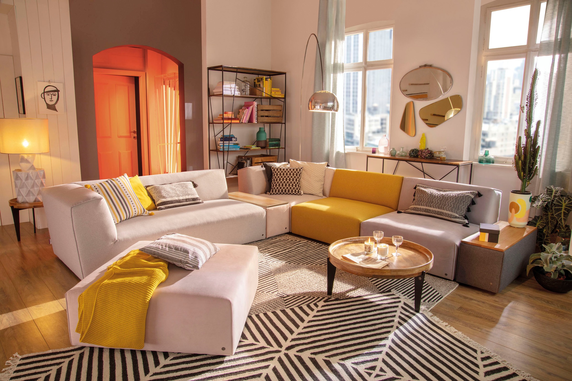 TOM TAILOR Tischelement »ELEMENTS«, Tischplatte in Buche natur, als Couchtisch oder Sofaelement einsetzbar