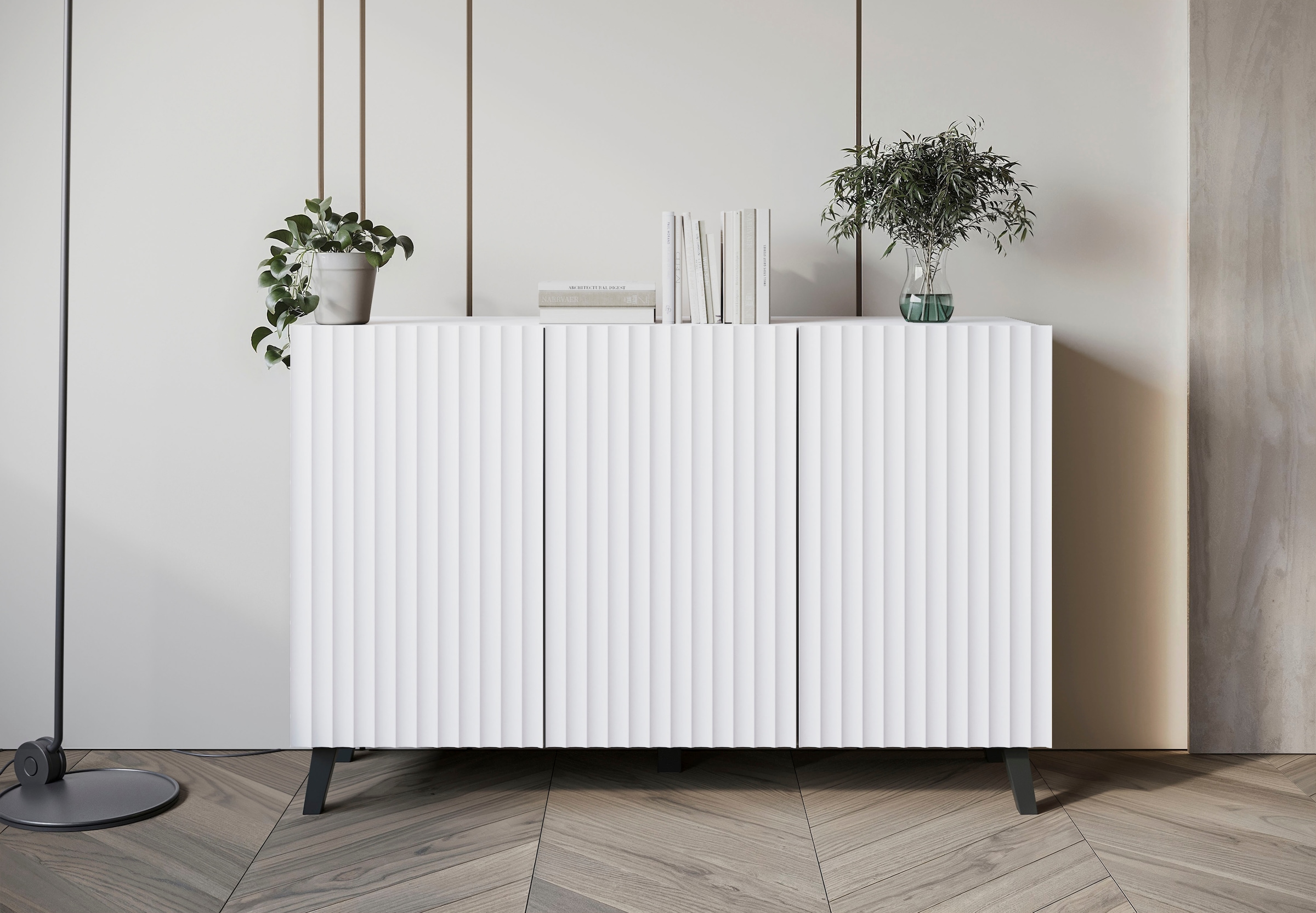 INOSIGN Sideboard »SIDEBOARD PHUKET«, (1 St.), Modernes Sideboard mit 6 Fächern, Breite 120 cm