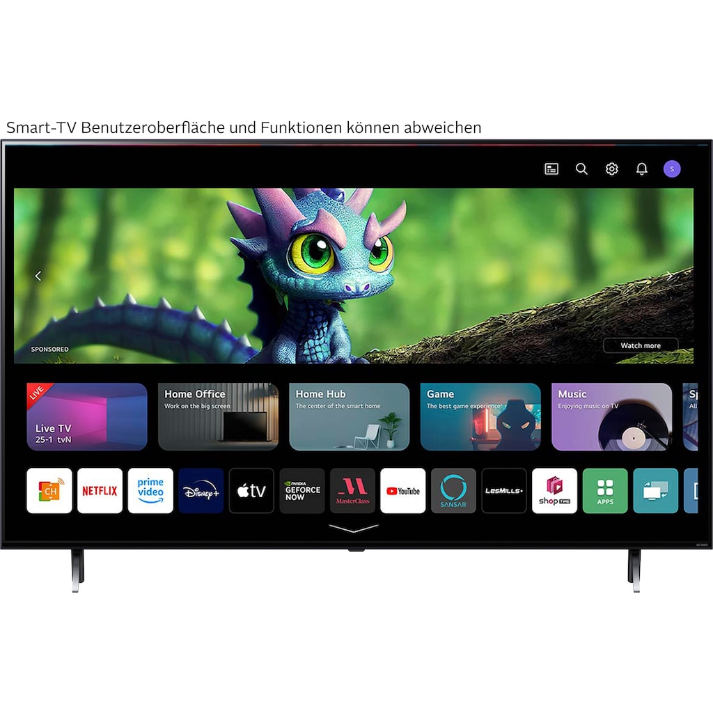 LG QNED-Fernseher »50QNED756RA.AEUD«, 127 cm/50 Zoll, 4K Ultra HD, Smart-TV, QNED,α5 Gen6 4K AI-Prozessor,HDR10,HDMI 2.0,Single Triple Tuner