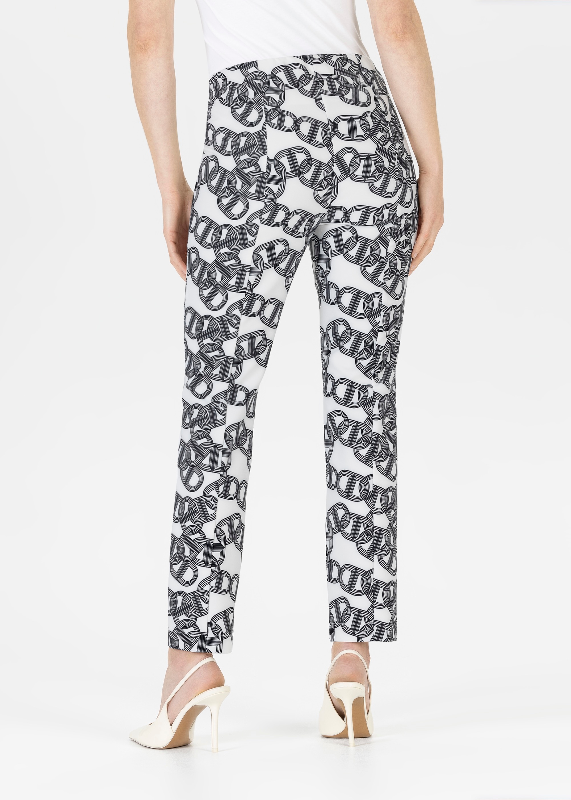 Stehmann Stoffhose, Sommerhose mit grafischem Muster