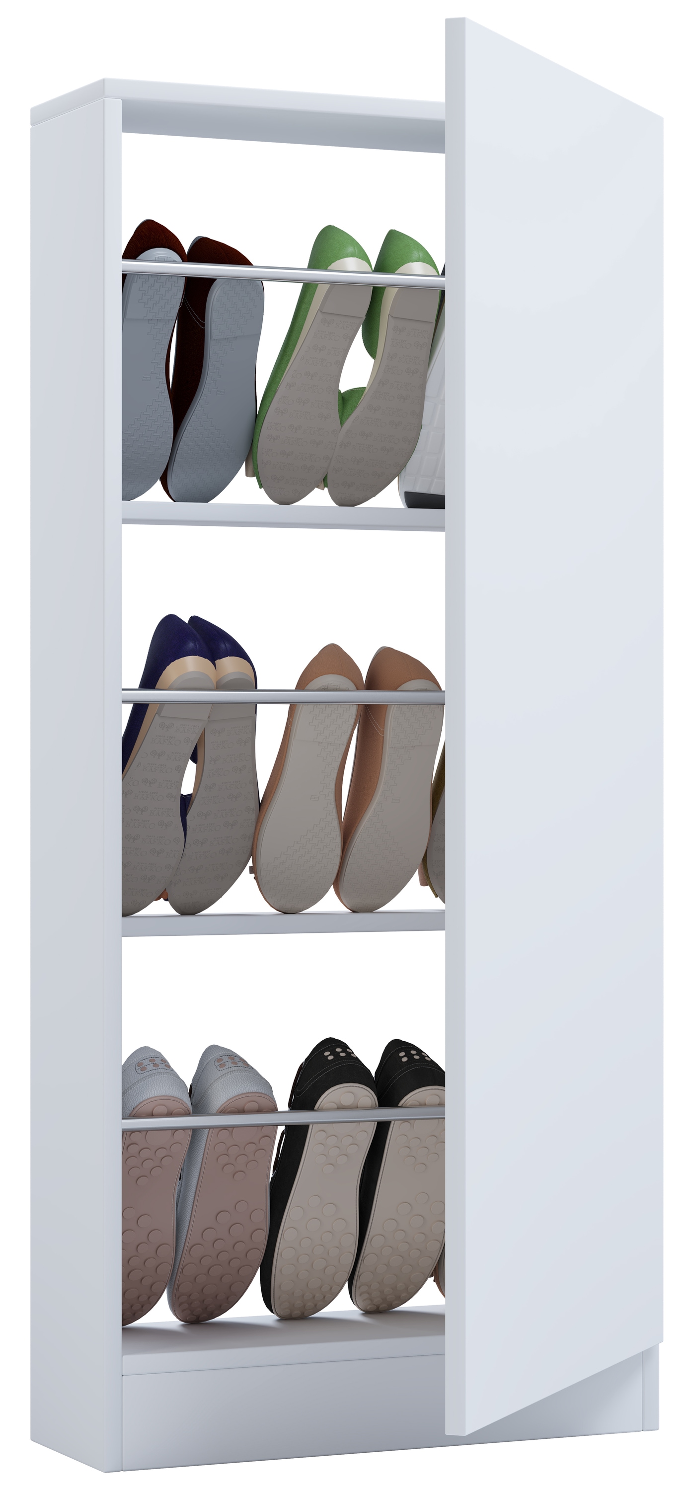 VCM Schuhschrank »Holz Schuhschrank Schuhkommode Fulisa L« 1 Stk. tlg.