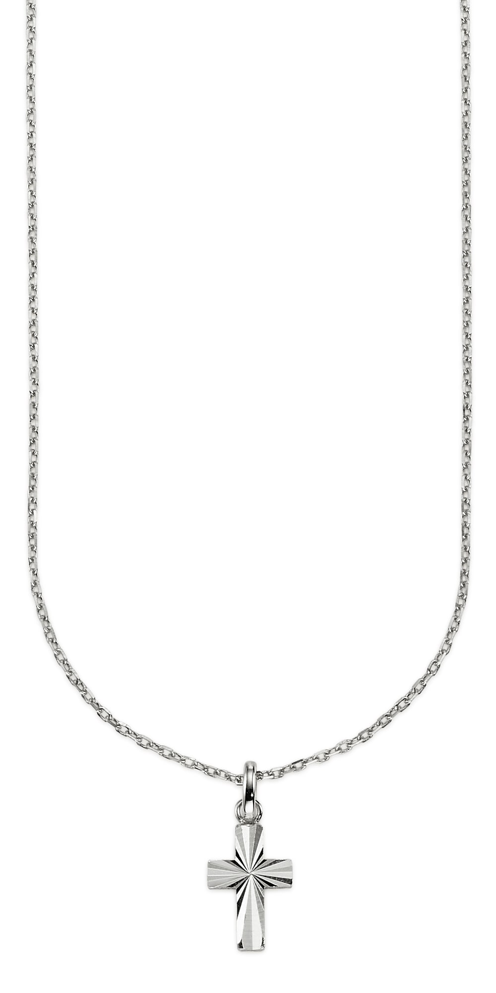 Firetti Kette mit Anhänger »Silberkette mit Anhänger Kreuz«